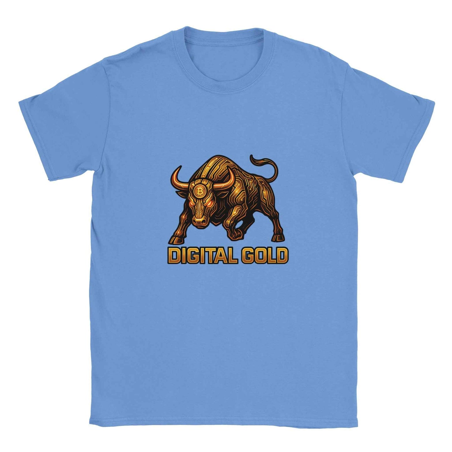 Bitcoin Digital Gold T-Shirt – Golden Bull Circuitry Design