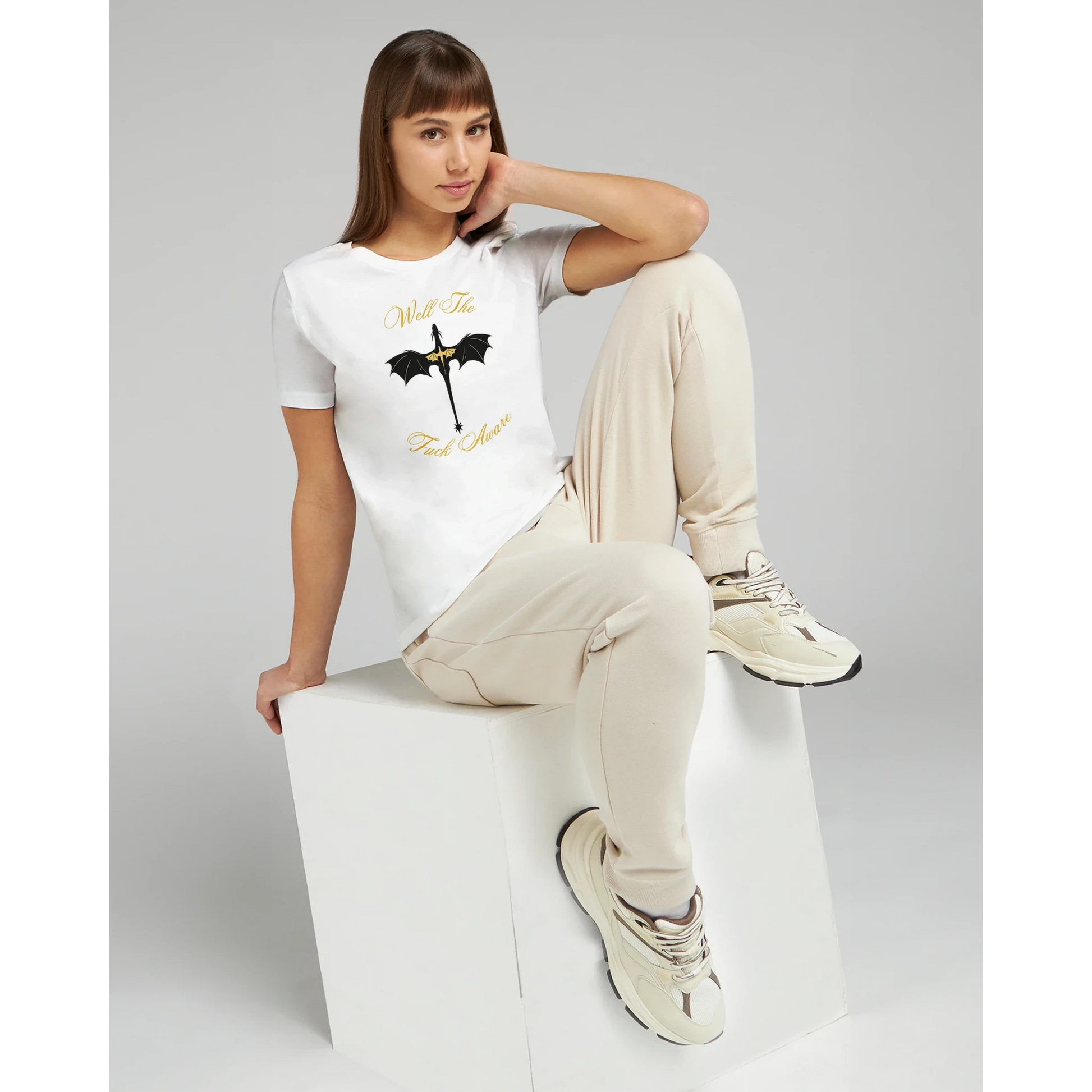 Women’s Fourth Wing Dragon “Well The Fuck Aware” T-Shirt