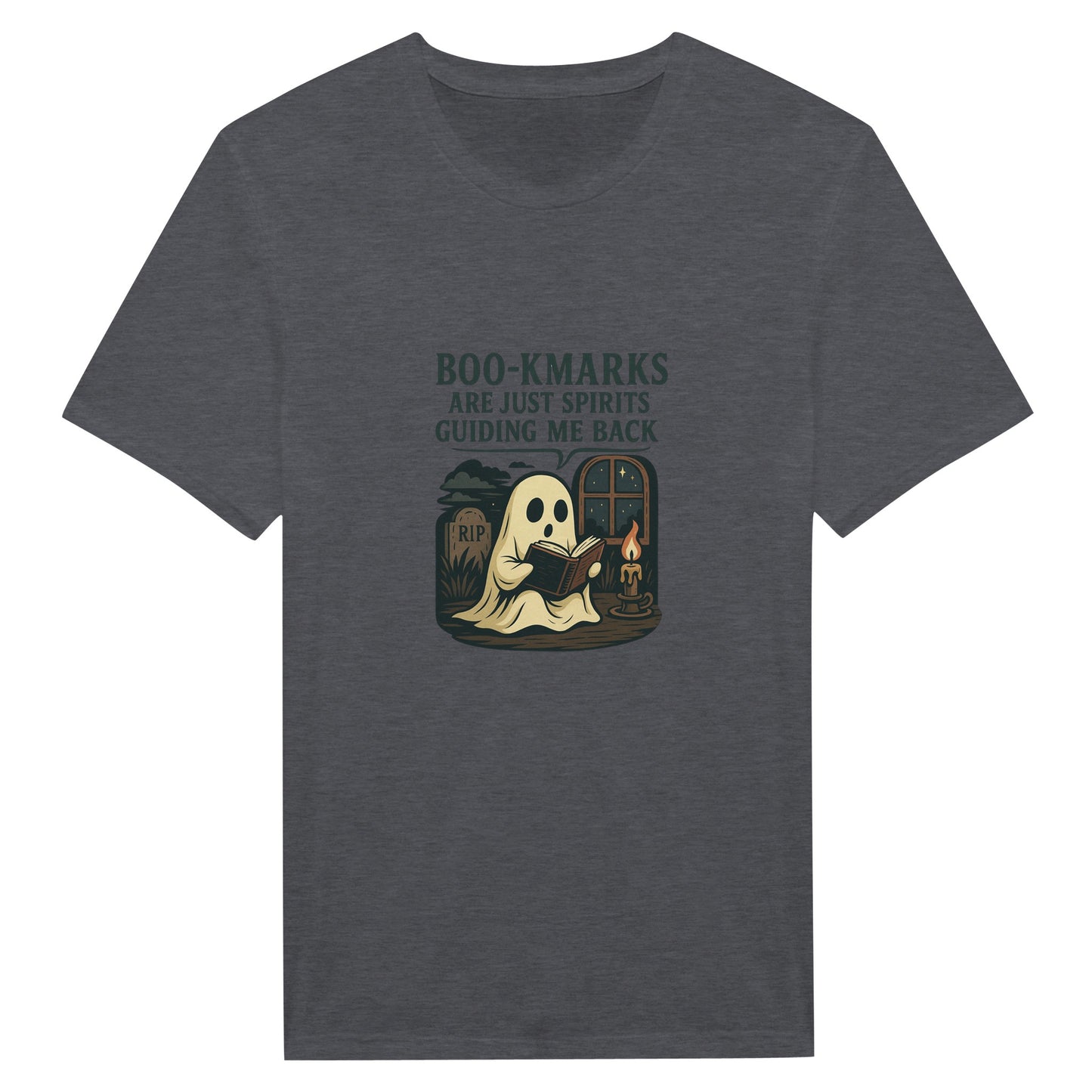Boo-Kmarks T-Shirt – Spooky Book Lover Halloween Tee - F4 Custom Prints