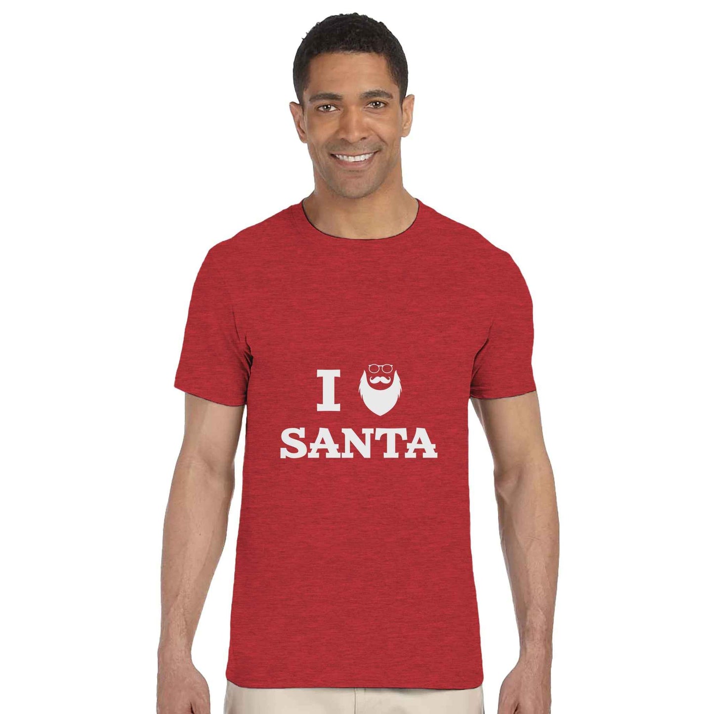 I Love Santa Christmas Shirt – Festive Holiday Graphic Tee for Adults & Kids