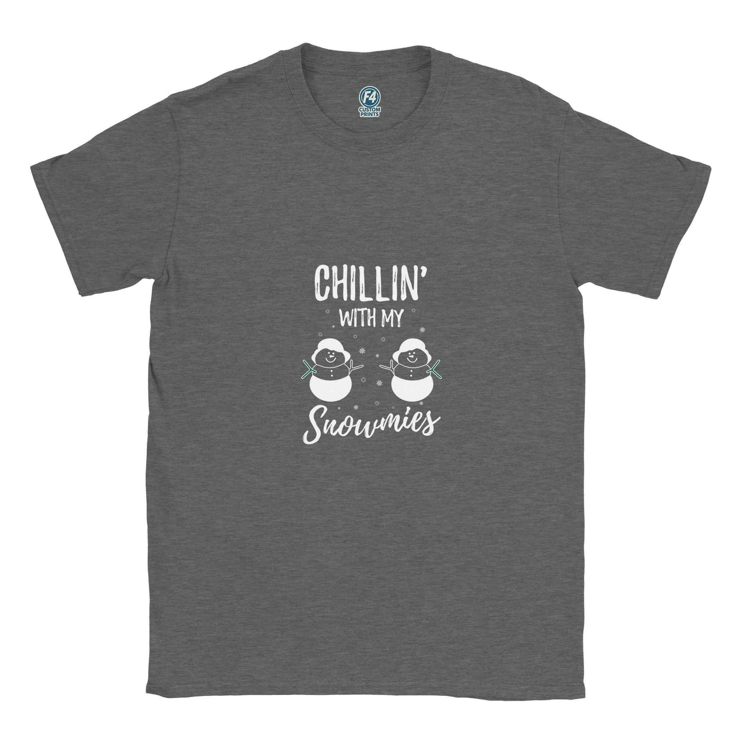 Chillin' With My Snowmies Christmas Shirt – Festive Holiday Graphic Tee