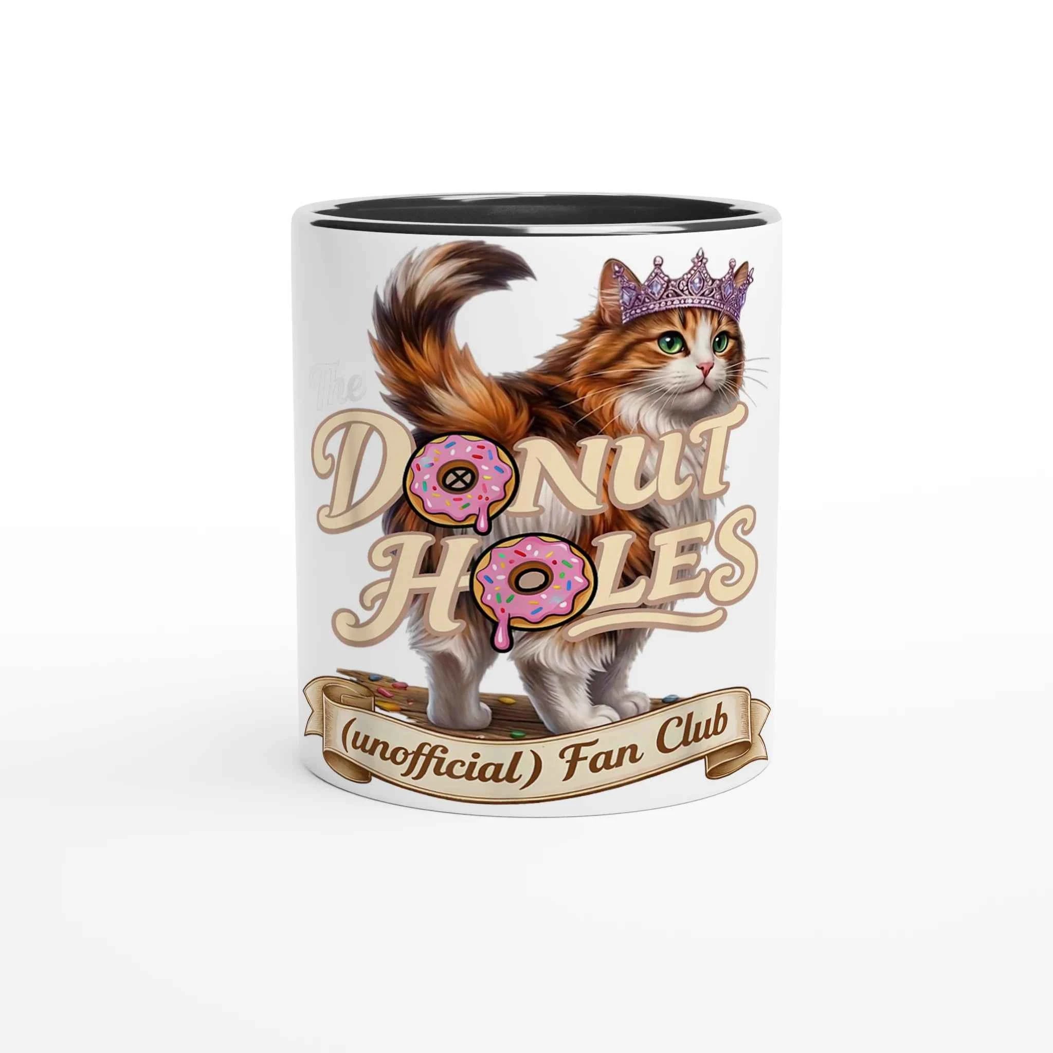 Donut Holes Fan Club 11oz Coffee Mug with Color Inside
