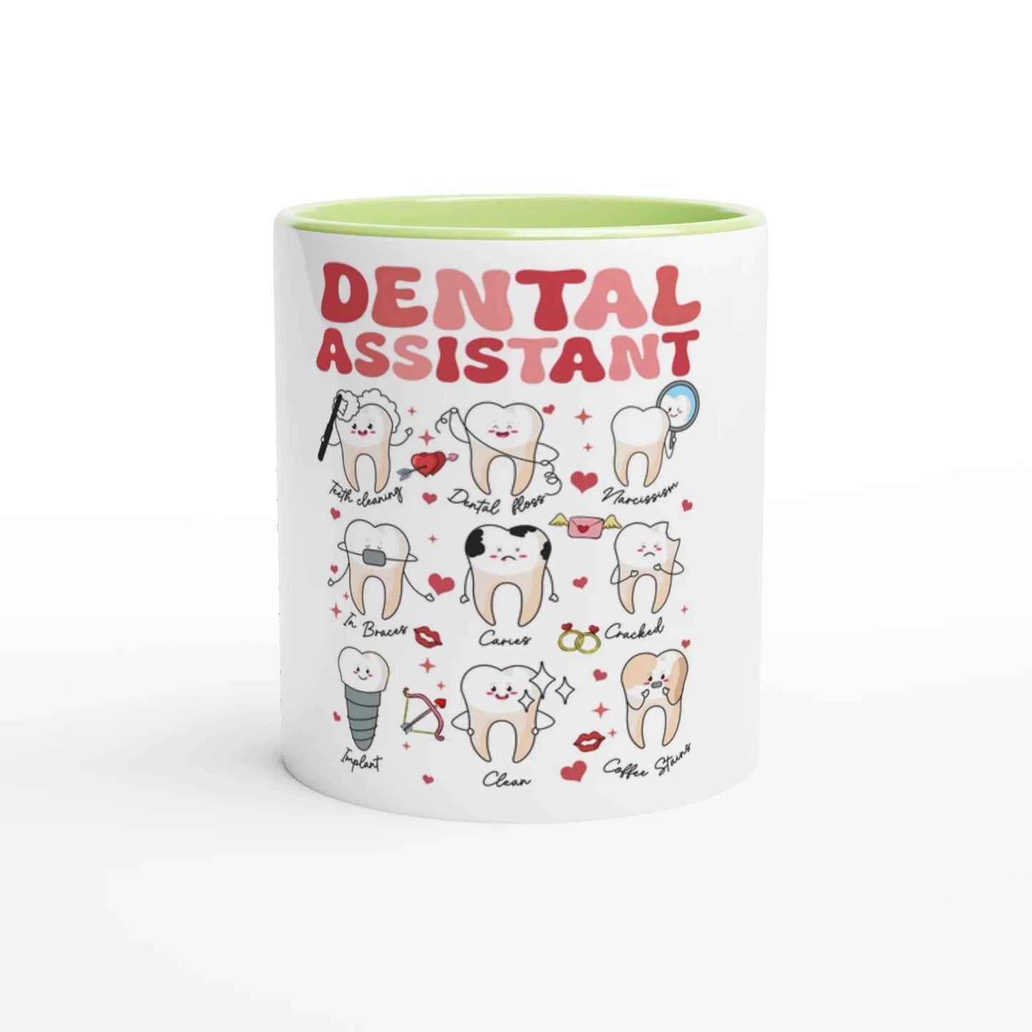 Dental Assistant Valentines Day Mug | 11 oz Color Inside