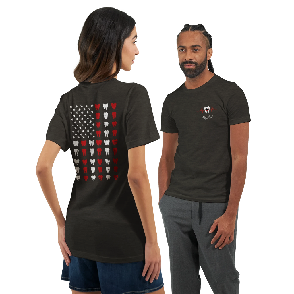 Dental Tooth Flag Personalized T-Shirt