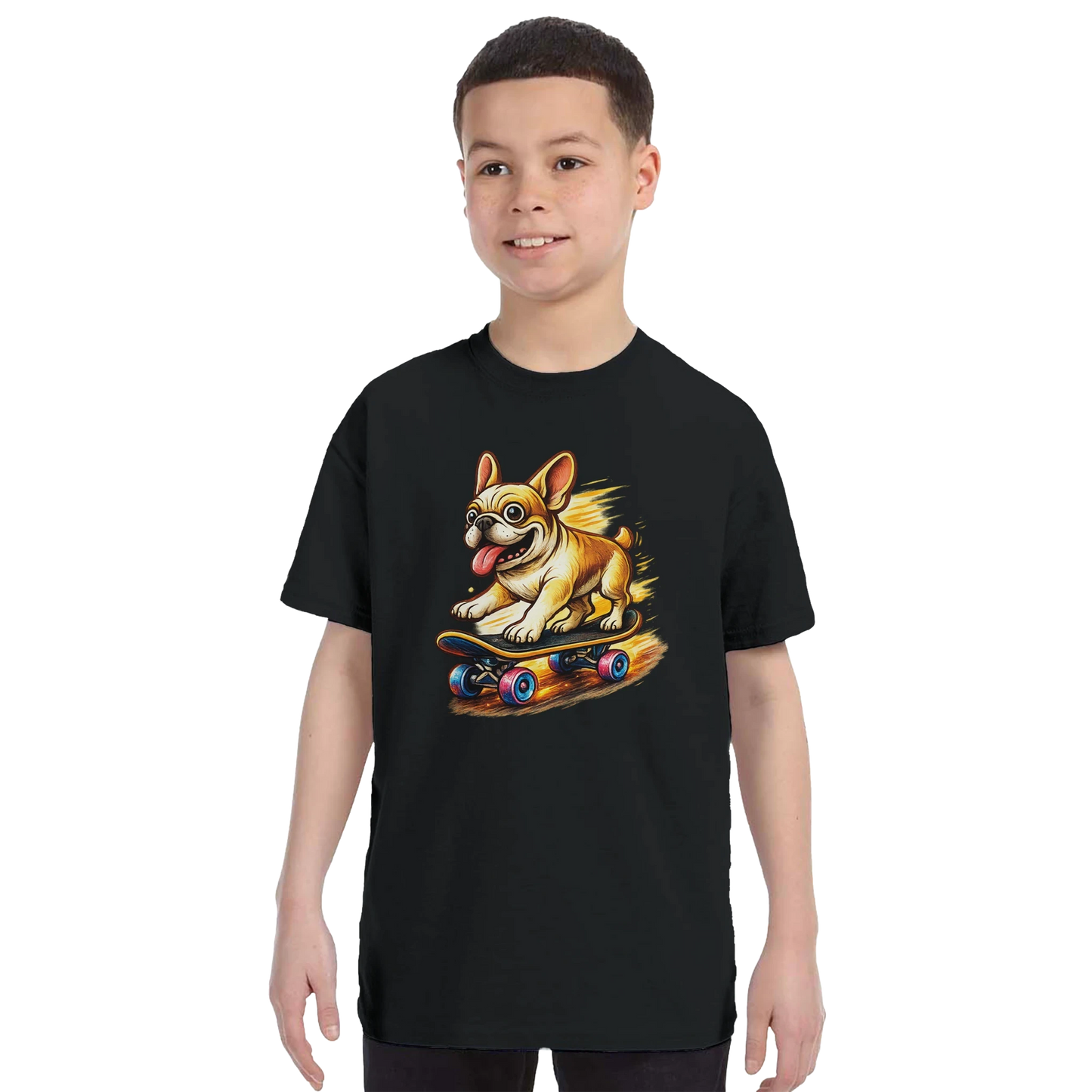 Kids Skater Frenchie T-Shirt