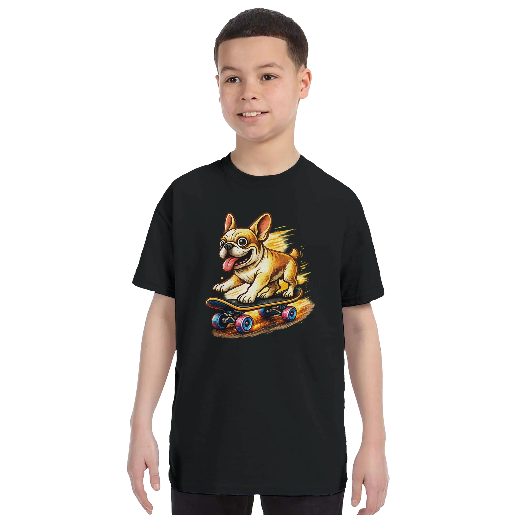 Kids Skater Frenchie T-Shirt
