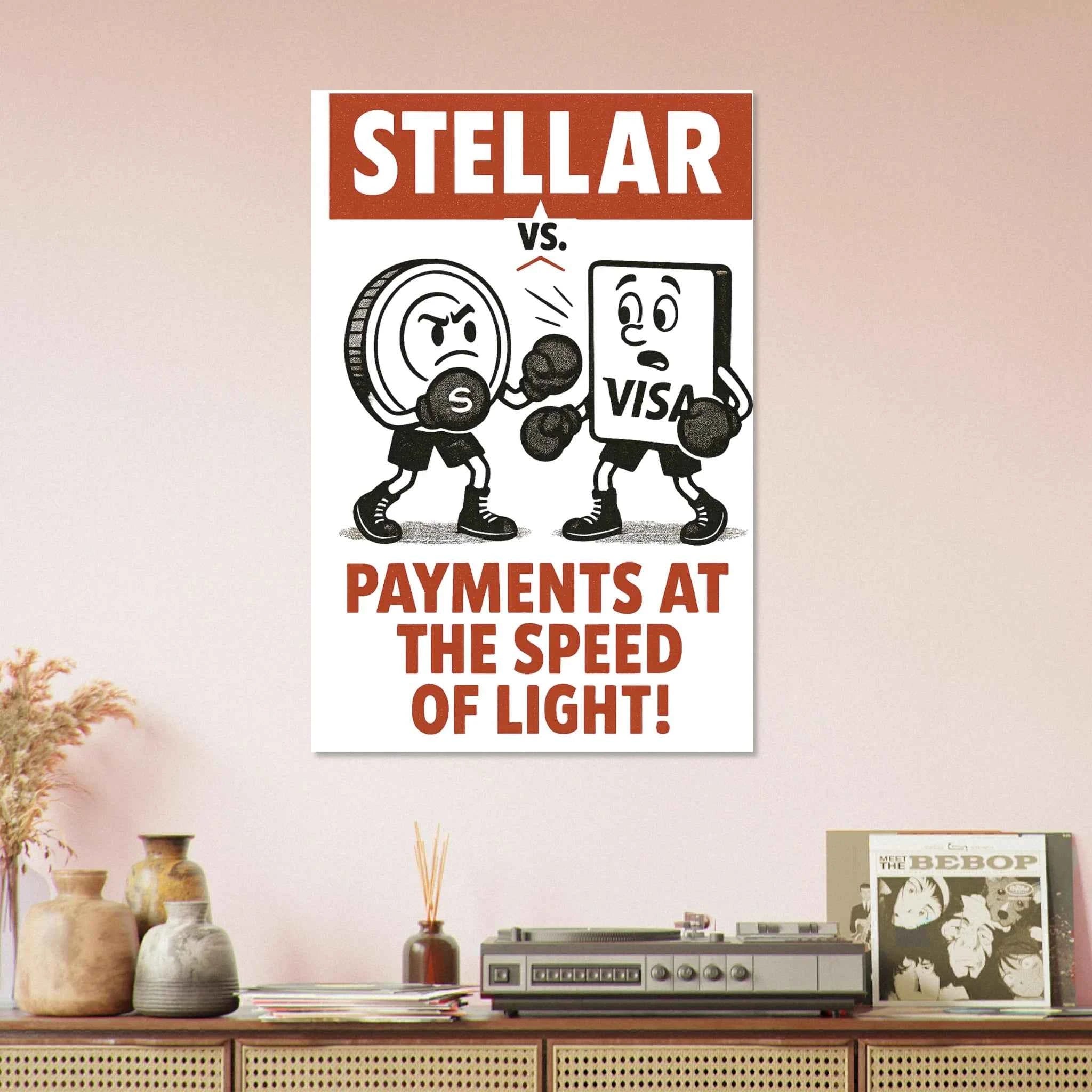 Stellar XLM Crypto Fine Art Poster