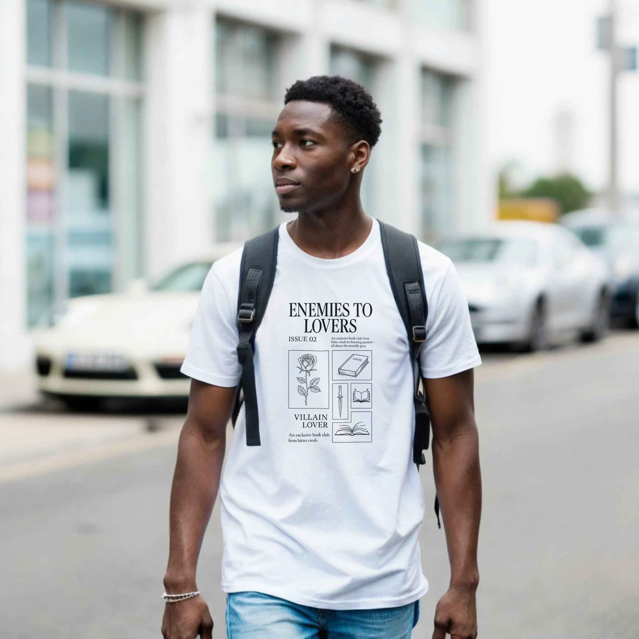 Enemies to Lovers T-Shirt – Bookish Romance Aesthetic Tee for Villain Lovers
