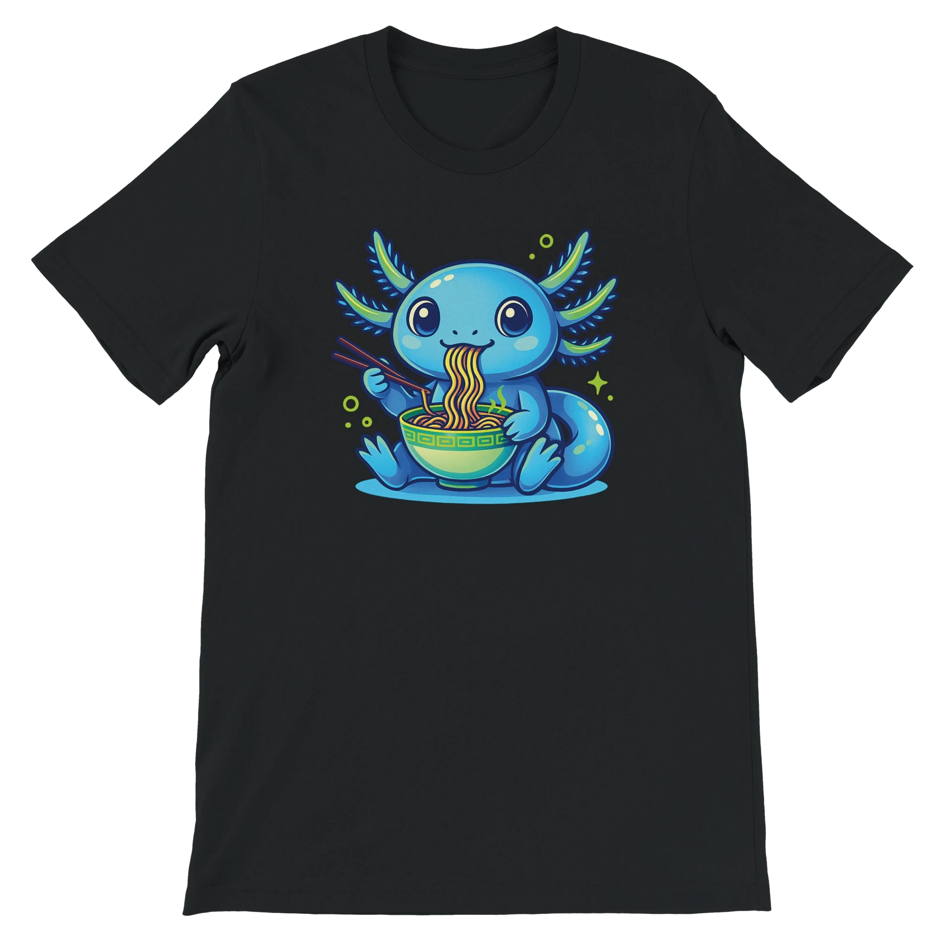 Kawaii Axolotl Ramen T-Shirt