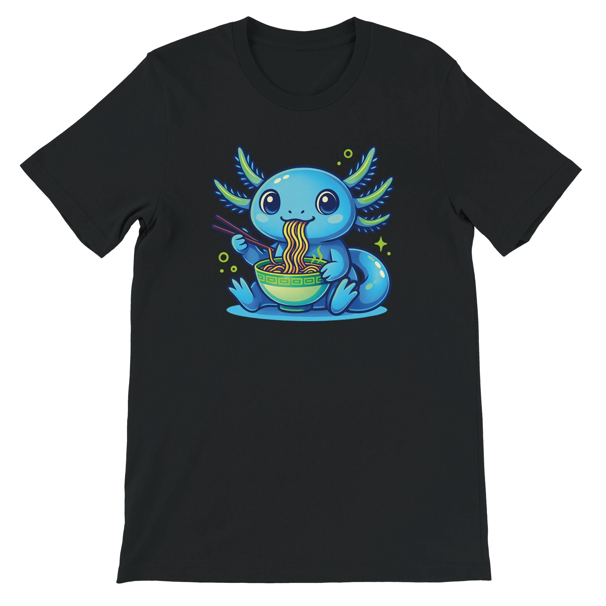 Kawaii Axolotl Ramen T-Shirt