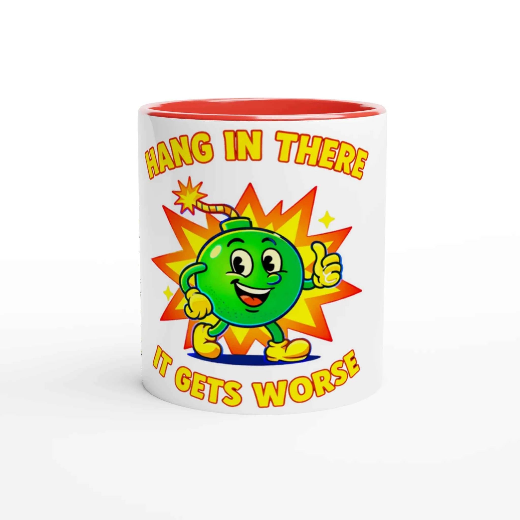 Retro Bomb 11oz Coffee Mug with Color Inside