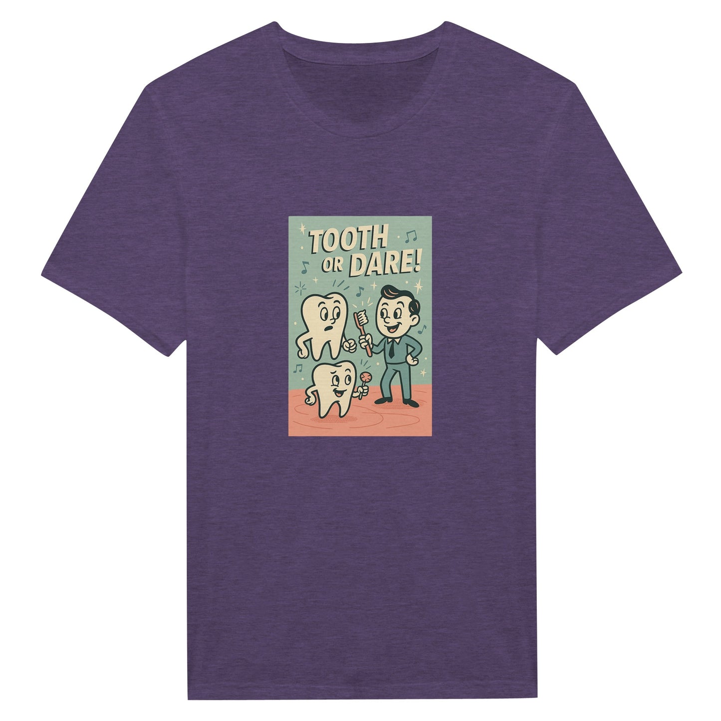 Tooth or Dare T-Shirt – Retro Dental Theme Tee - F4 Custom Prints