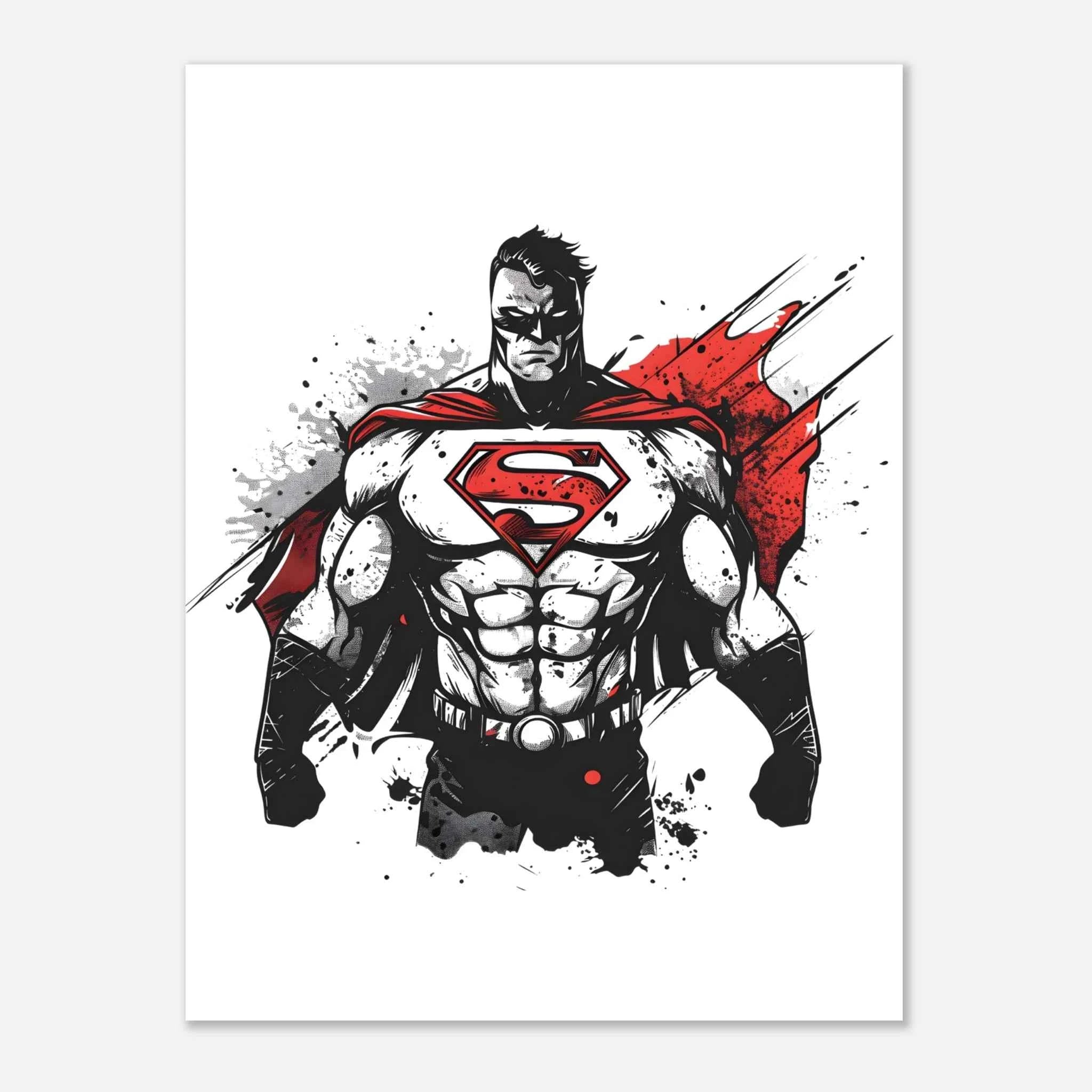 Shadow Superman Fine Art Poster