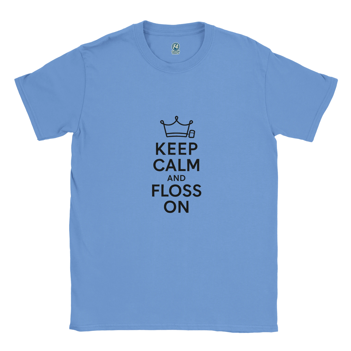 Keep Calm and Floss On T-Shirt – Funny Dental Unisex Tee - F4 Custom Prints