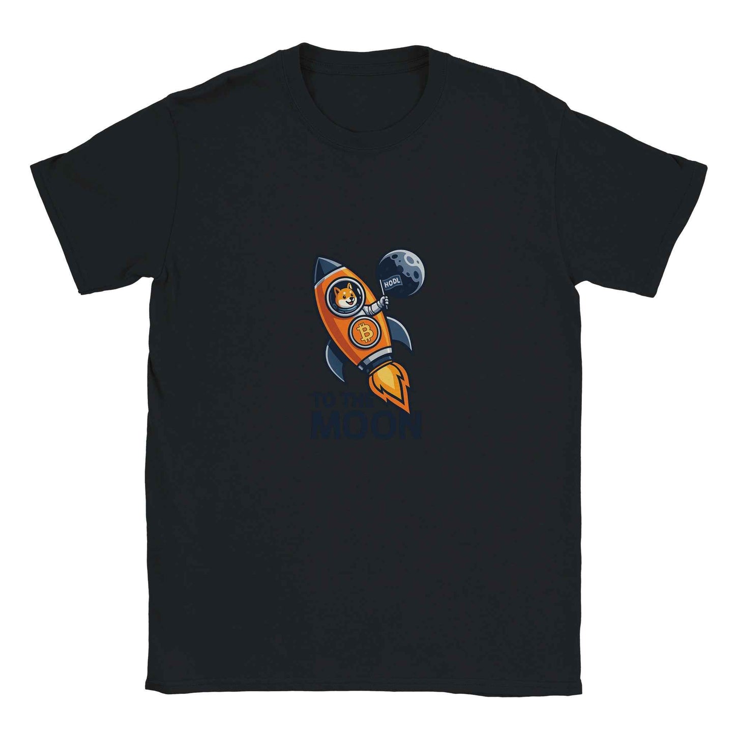 Dogecoin T-Shirt – To The Moon Rocket Crypto Tee
