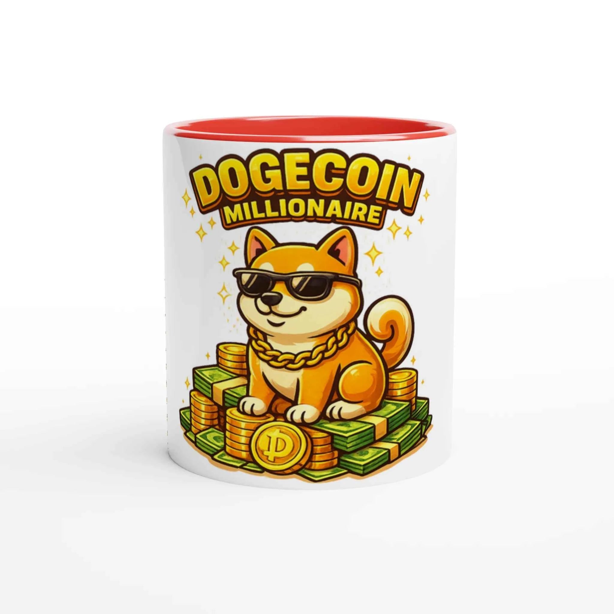 Dogecoin Millionaire 11oz Coffee Mug with Color Inside