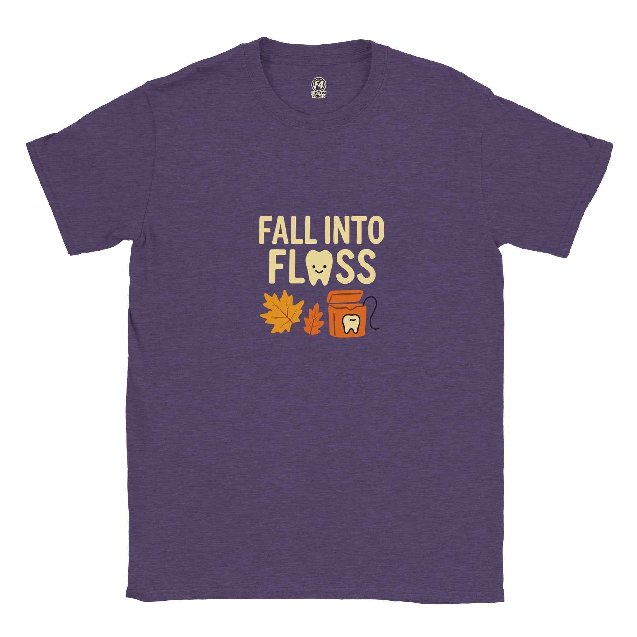 Fall Into Floss Dental Hygienist Shirt – Cute Autumn Tooth Humor Tee