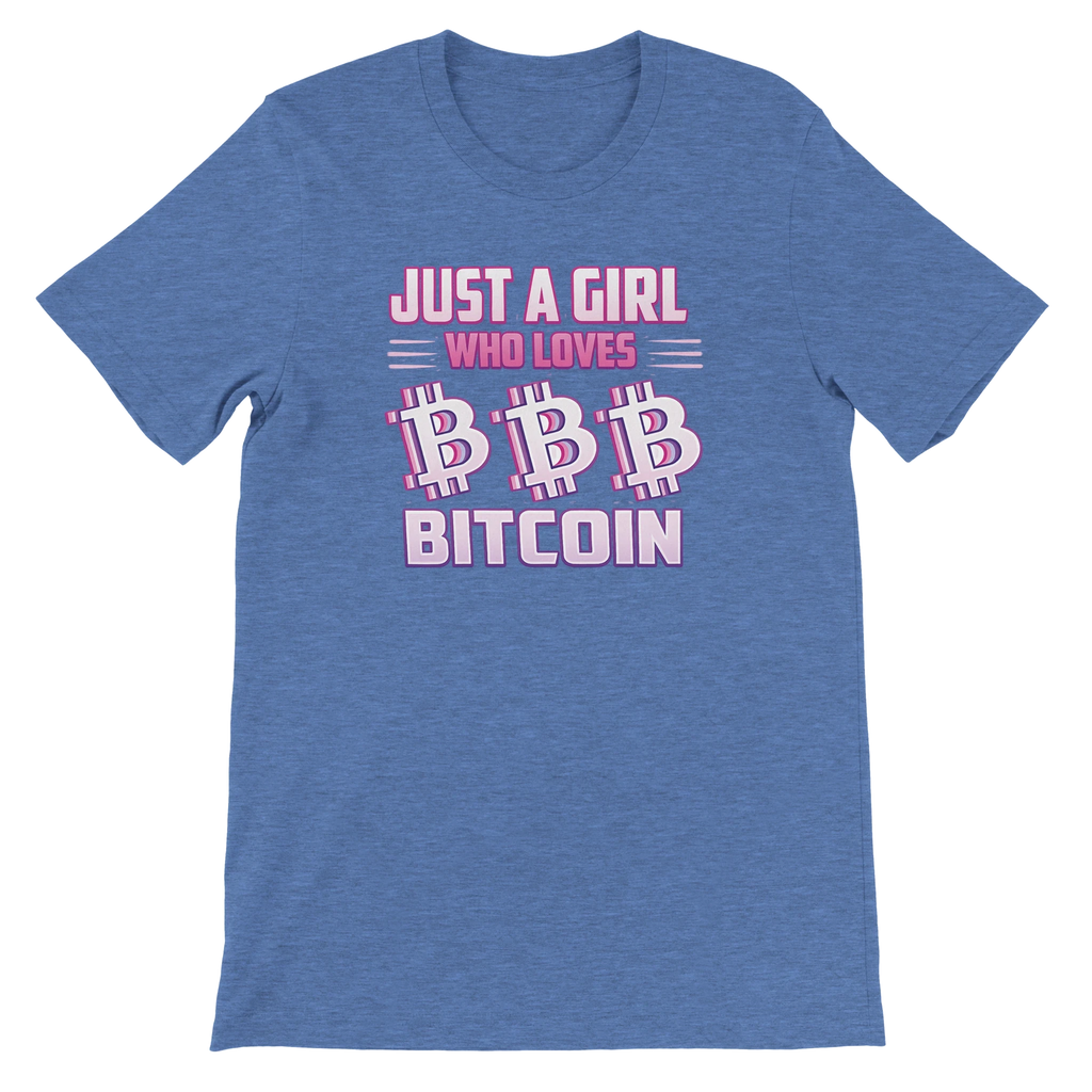 Bitcoin T-Shirt – Just a Girl Who Loves Bitcoin Retro Design