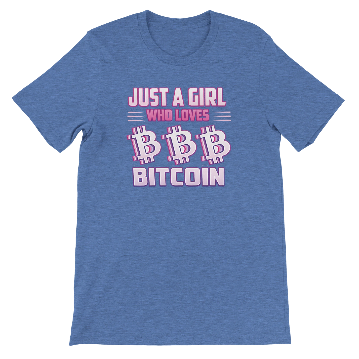 Bitcoin T-Shirt – Just a Girl Who Loves Bitcoin Retro Design