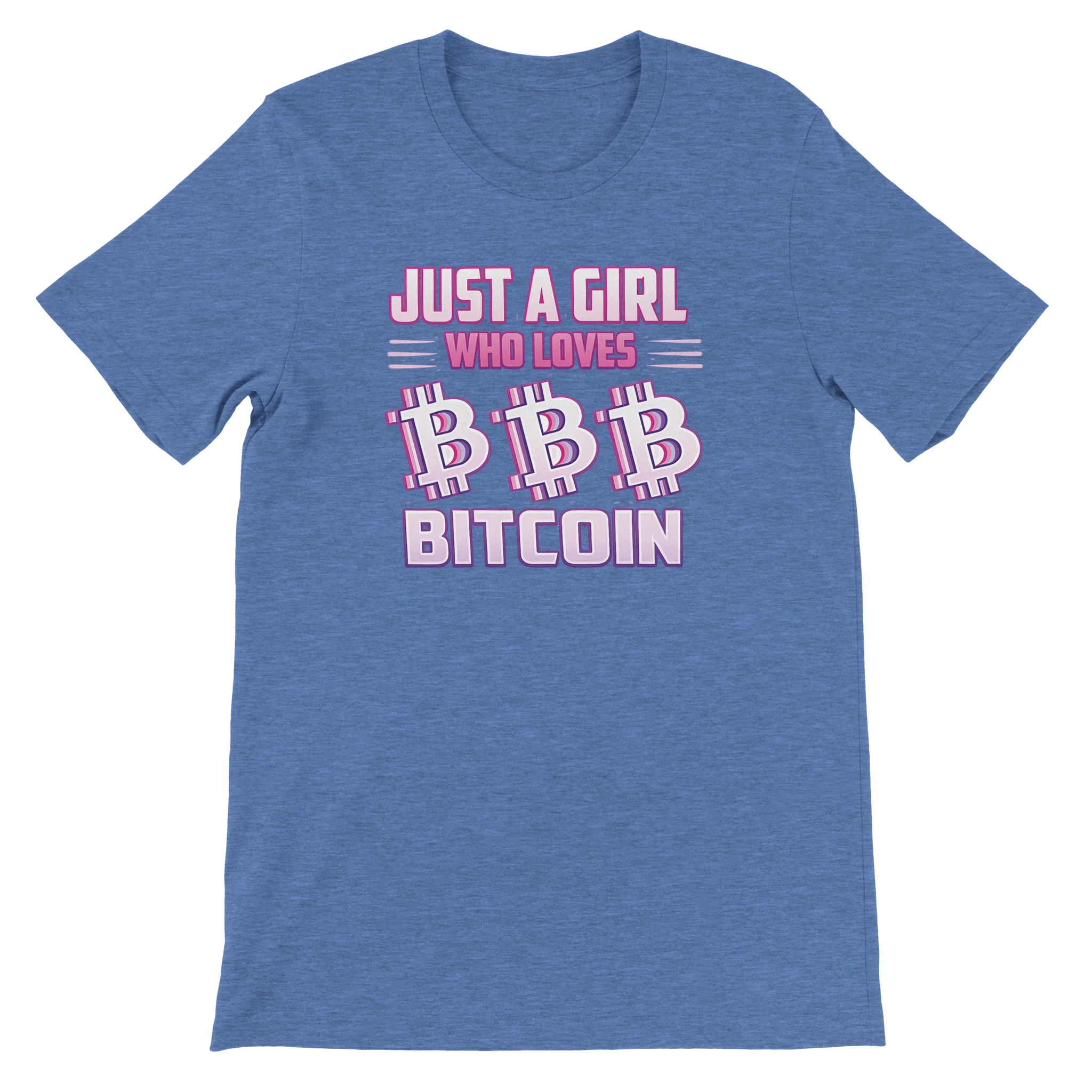 Bitcoin T-Shirt – Just a Girl Who Loves Bitcoin Retro Design
