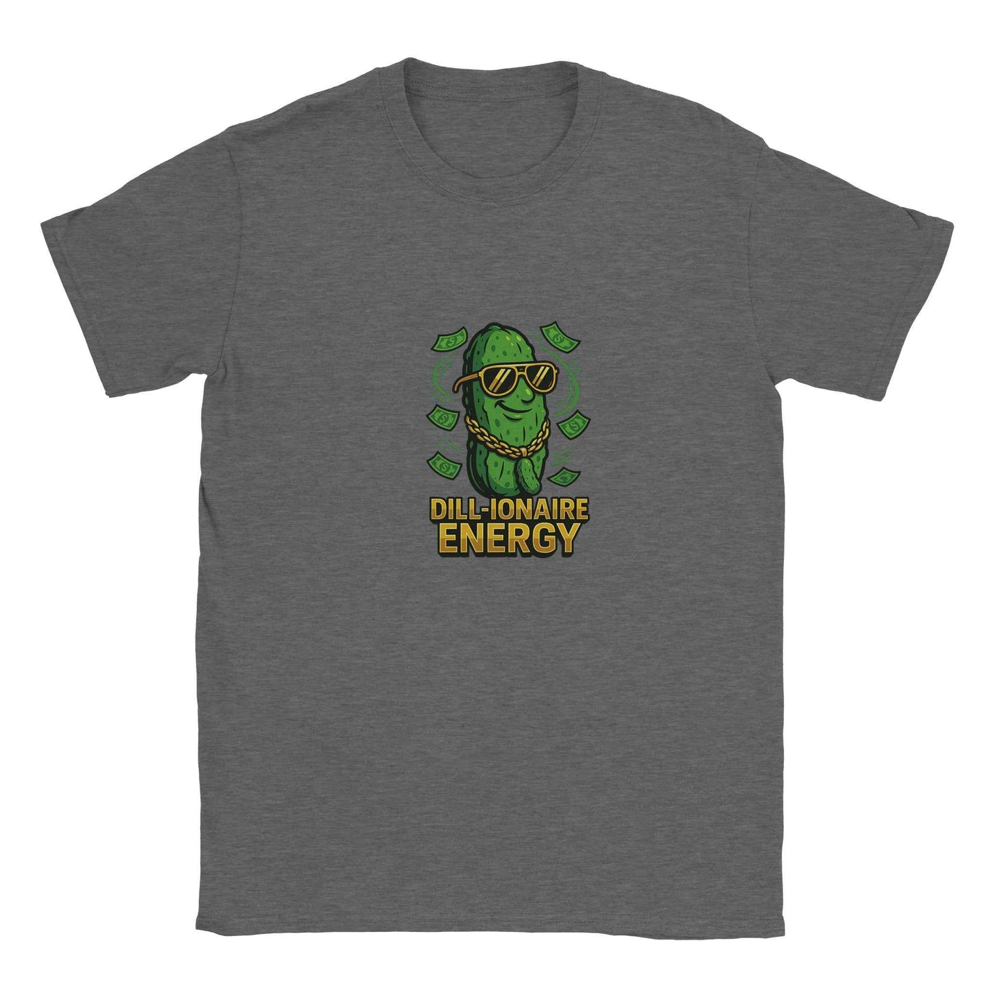 “Dill-ionaire Energy” Pickle T-Shirt – Hip Hop & Rich Pickle Design