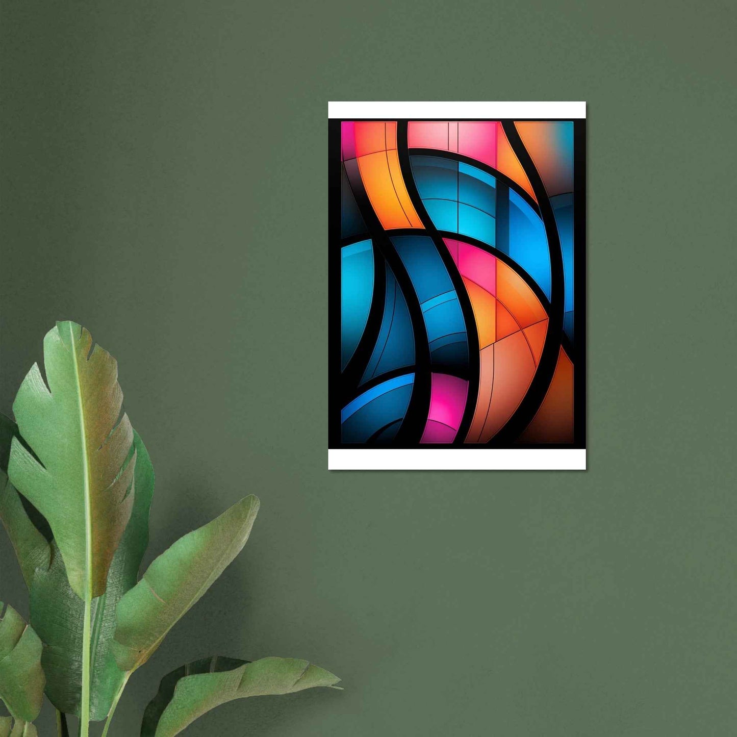 "Chromatica Swirl" Poster – Vibrant Abstract Wall Art (Multiple Sizes Available)