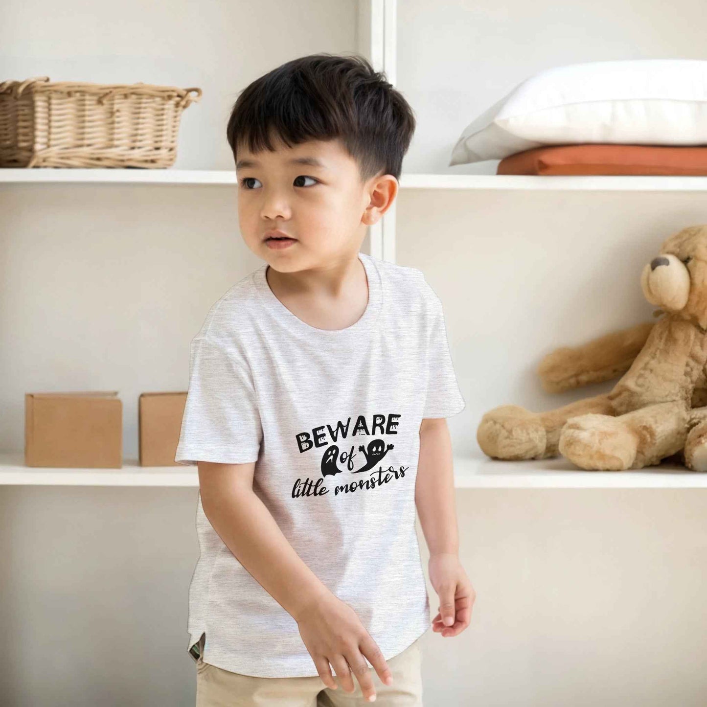 Abstract Kids T-Shirt – Energetic Circles in Vivid Hues