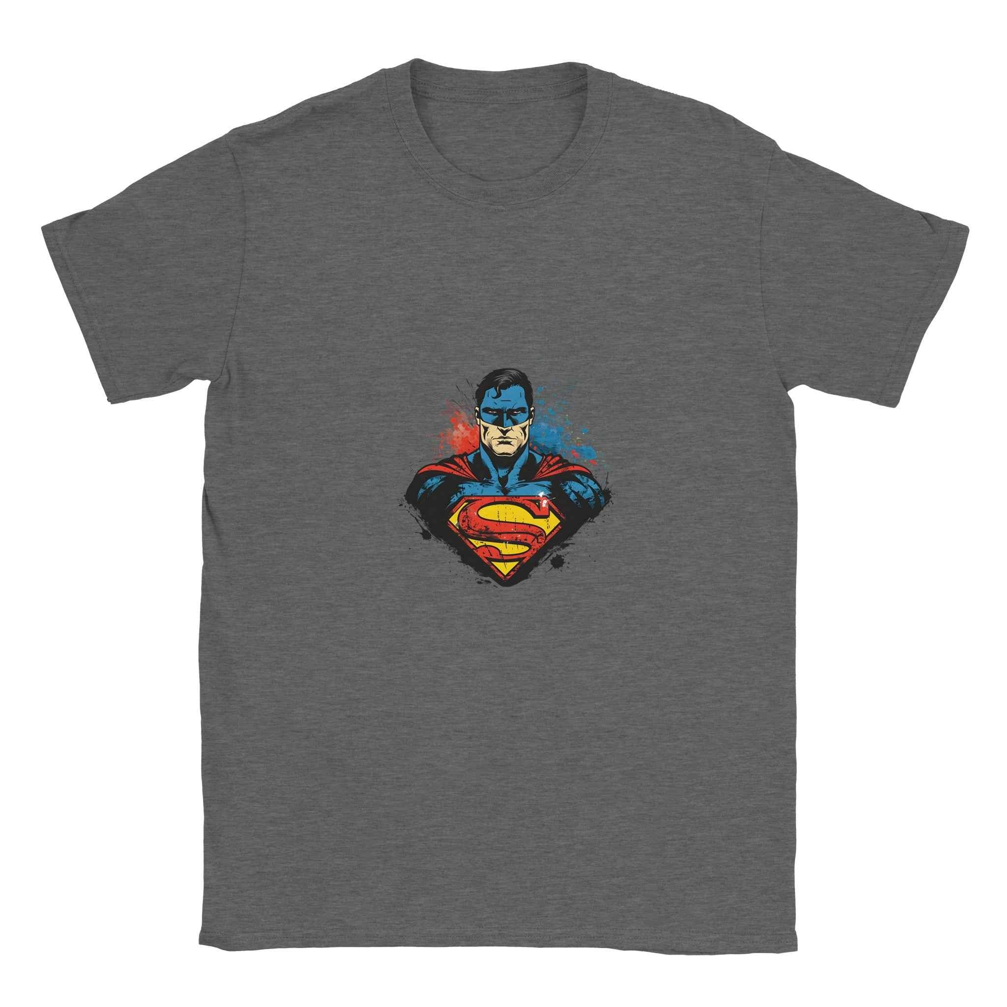 Superman T-Shirt – Heroic Comic-Inspired Graphic Tee in Your Choice of 10 Dynamic Colors