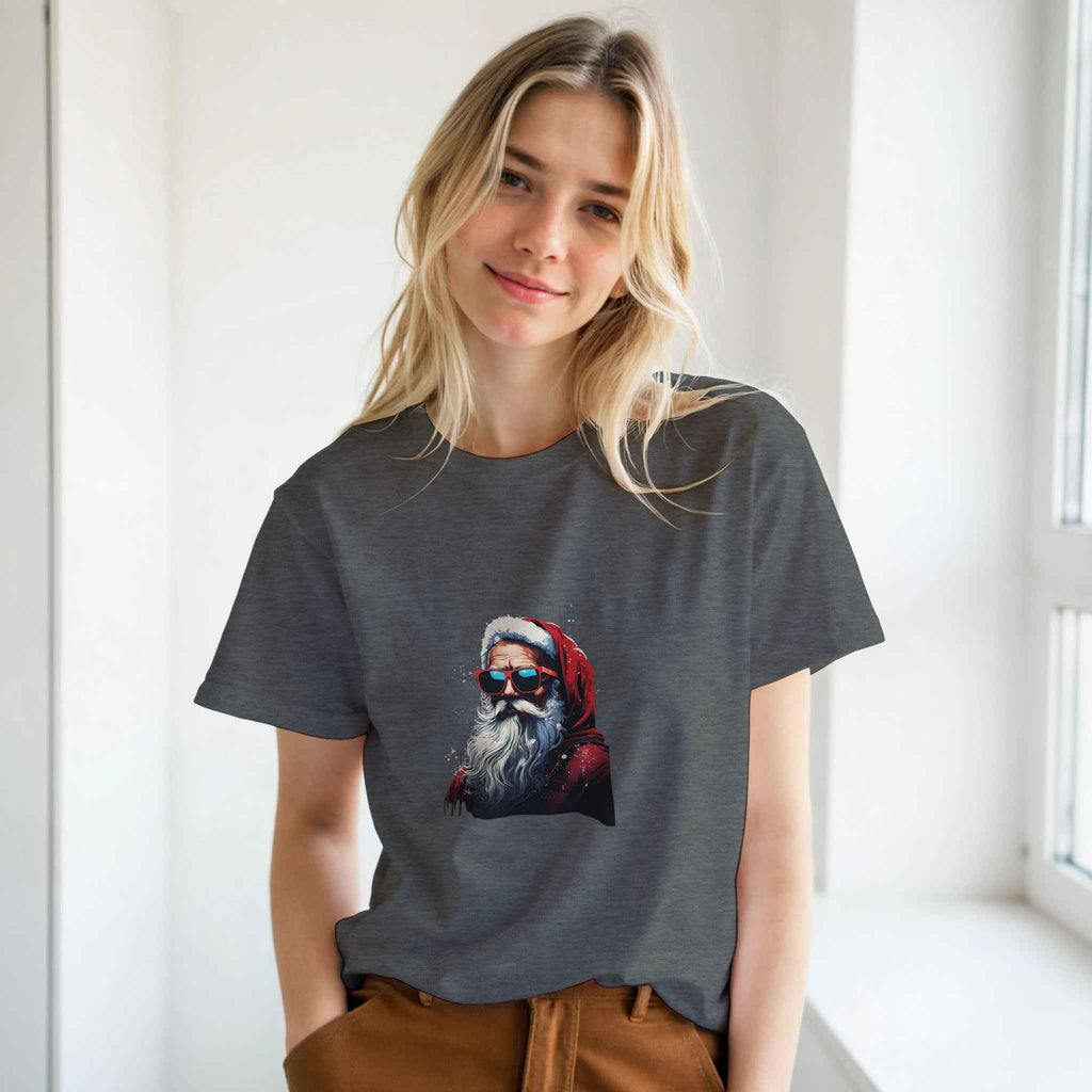 Cool Santa Shades Christmas Tee – Festive Holiday Graphic Tee for Men & Women