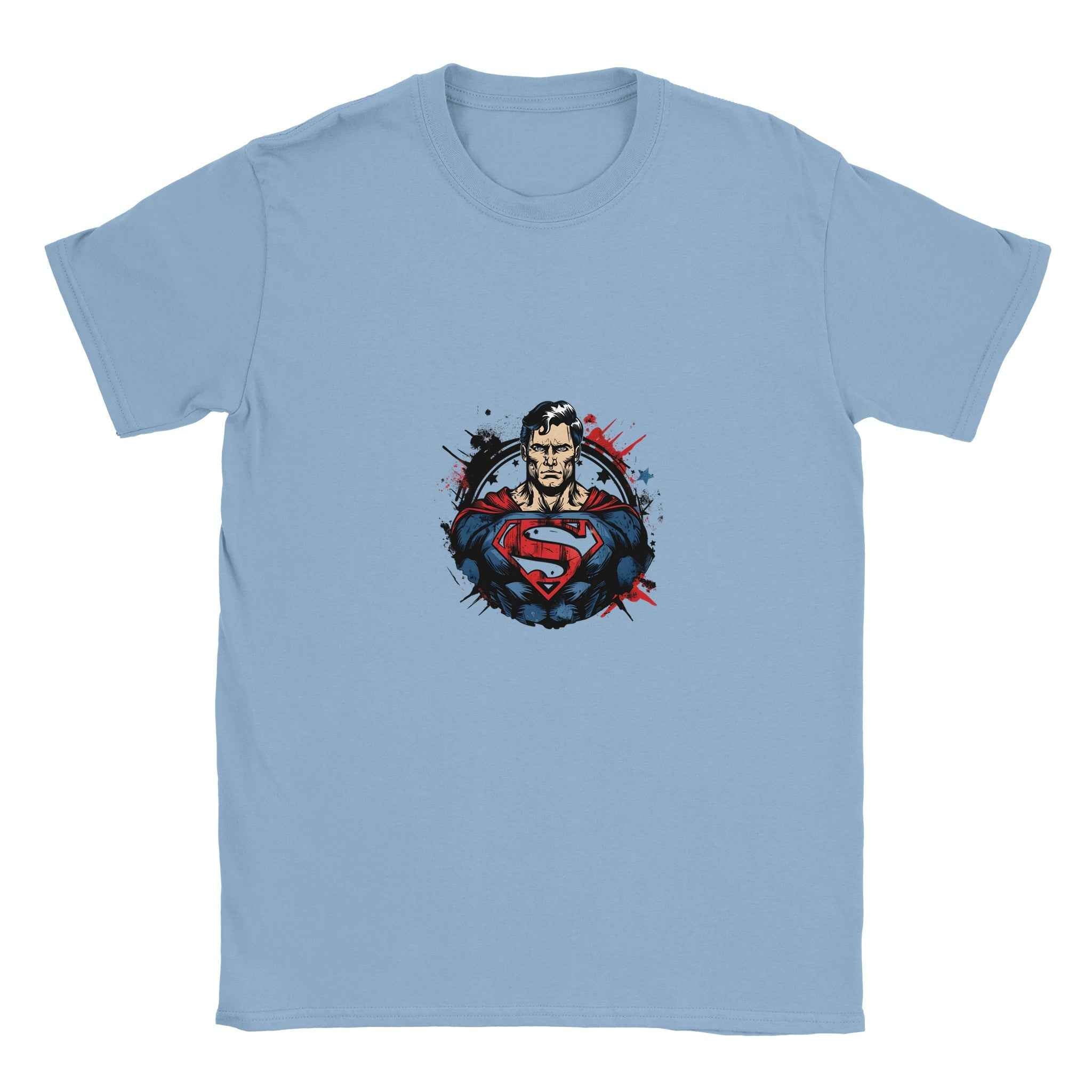 Man of Steel 'S' T-Shirt – Heroic Comic-Inspired Graphic Tee in Your Choice of 10 Dynamic Colors