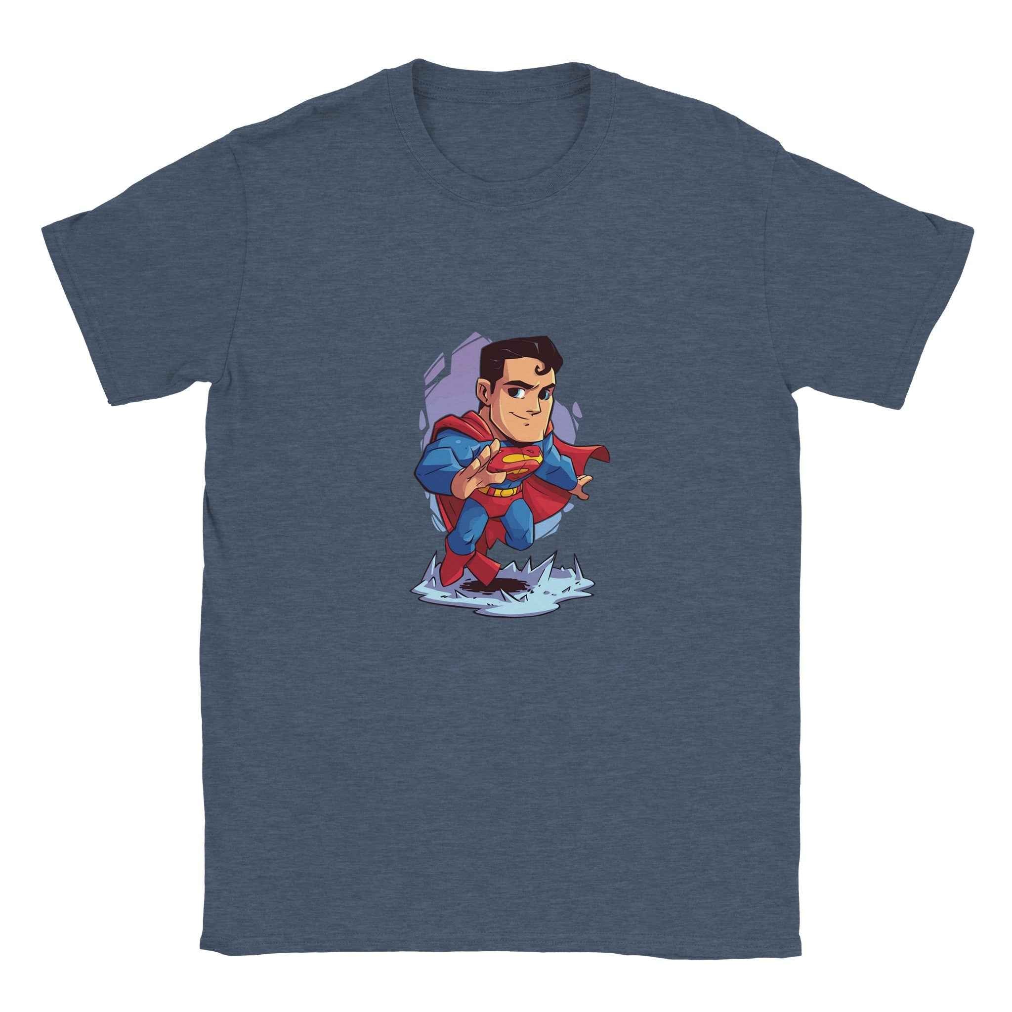 Chibi Superman T-Shirt – Heroic Comic-Inspired Graphic Tee for Everyday Heroes