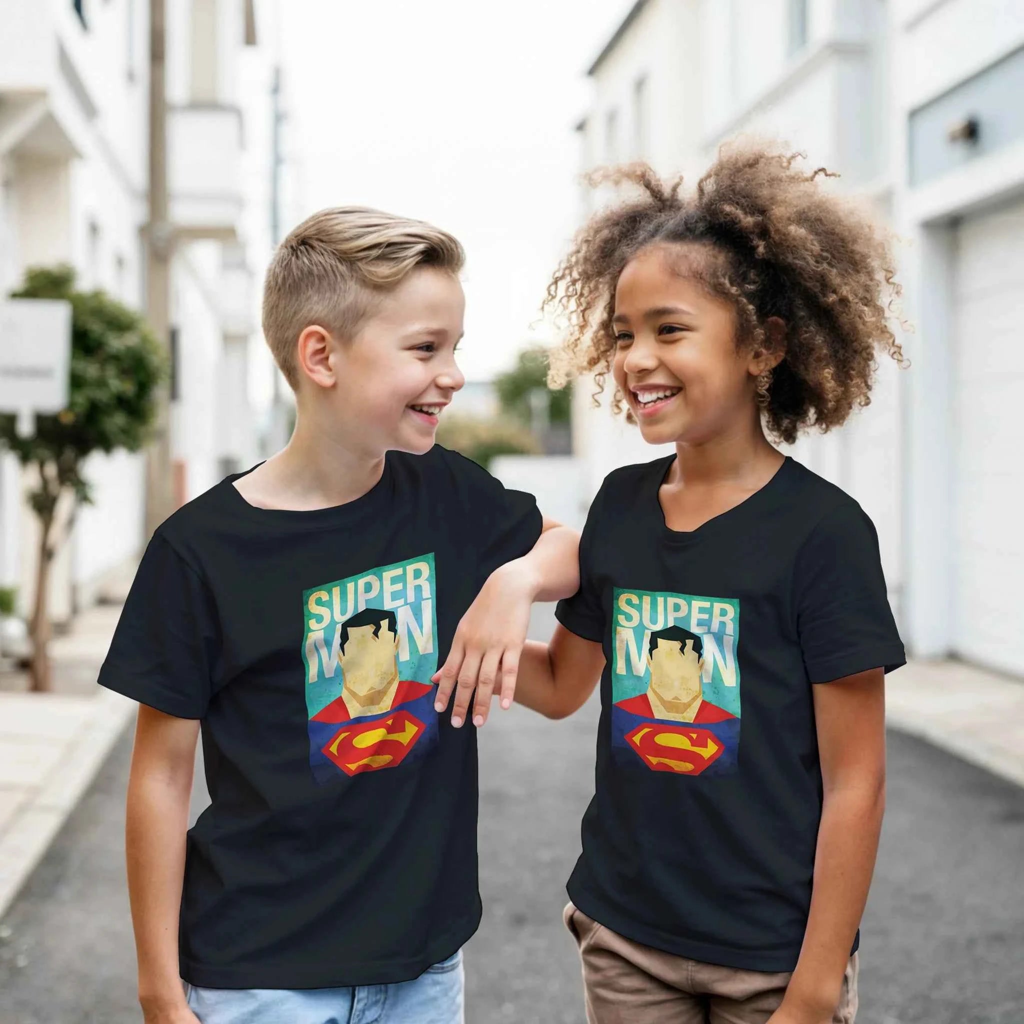 Kids Retro Superman Inspired T-Shirt
