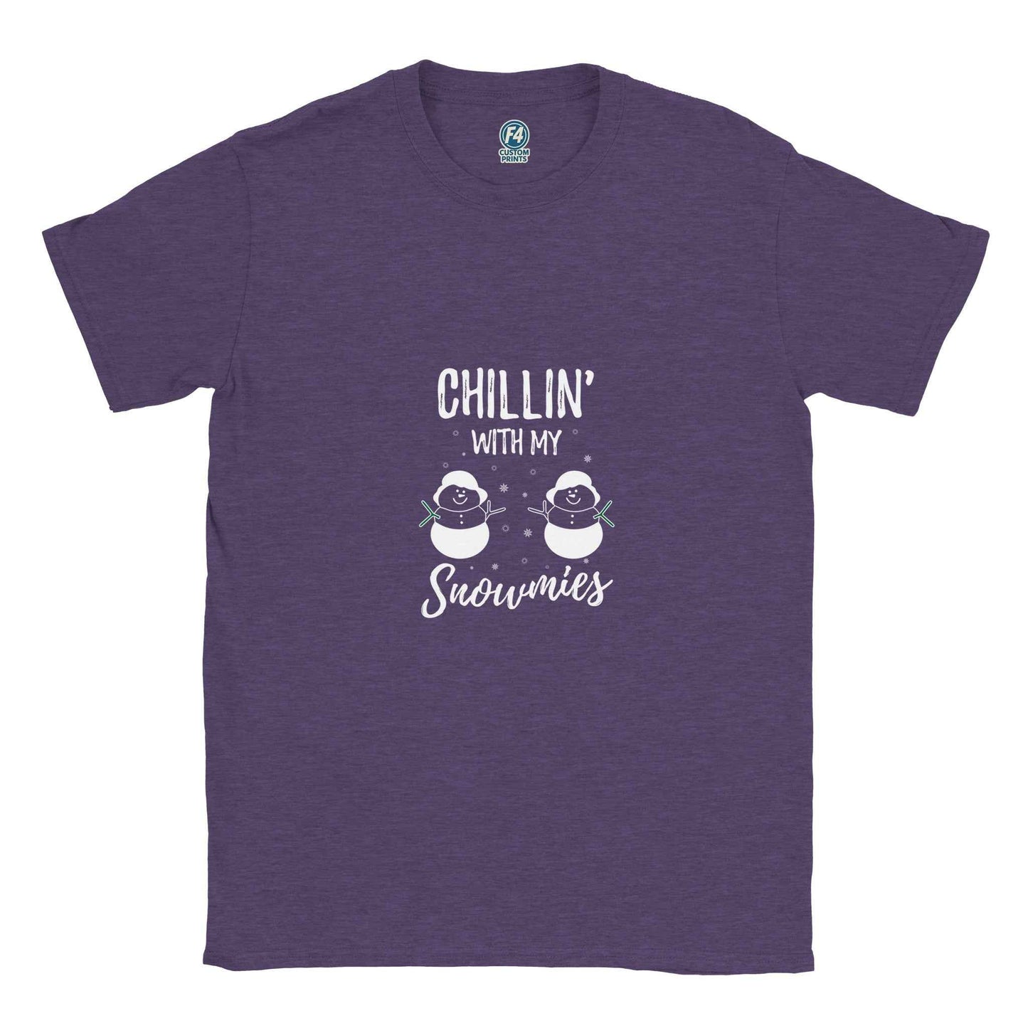 Chillin' With My Snowmies Christmas Shirt – Festive Holiday Graphic Tee