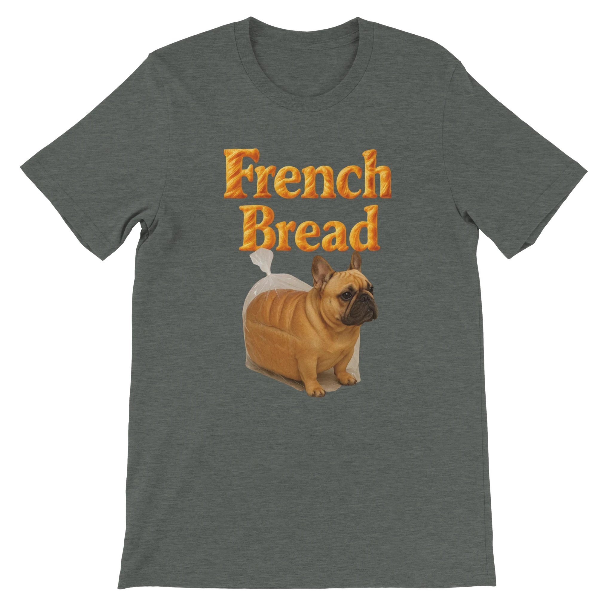 Funny French Bread Bulldog T-Shirt