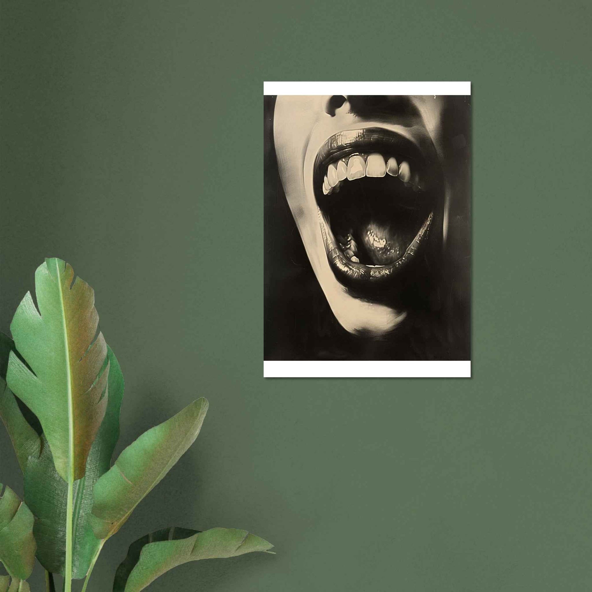 "The Scream" Poster – Bold Monochrome Statement Wall Art (Multiple Sizes Available)
