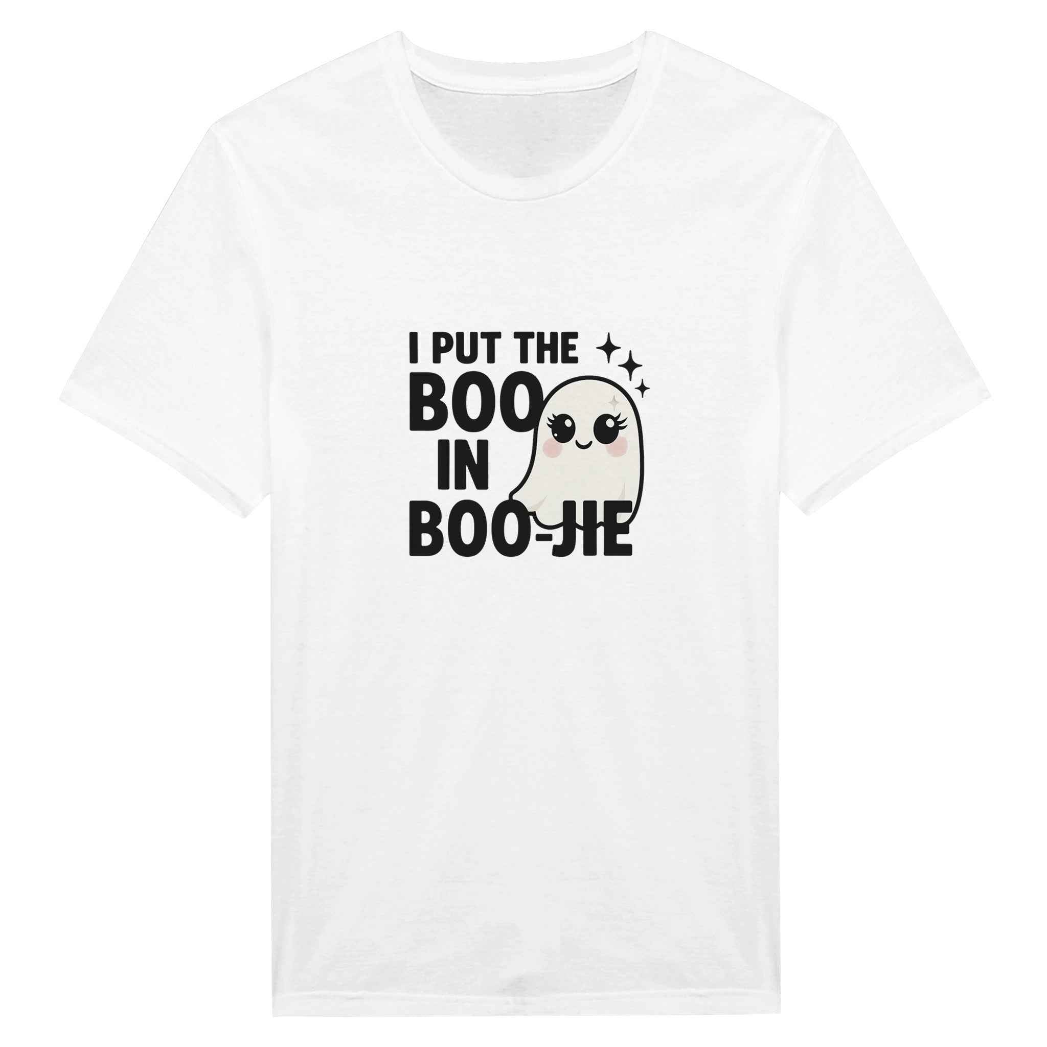 I Put the Boo in Boo-Jie T-Shirt | Cute Ghost Halloween | Spooky Season Style