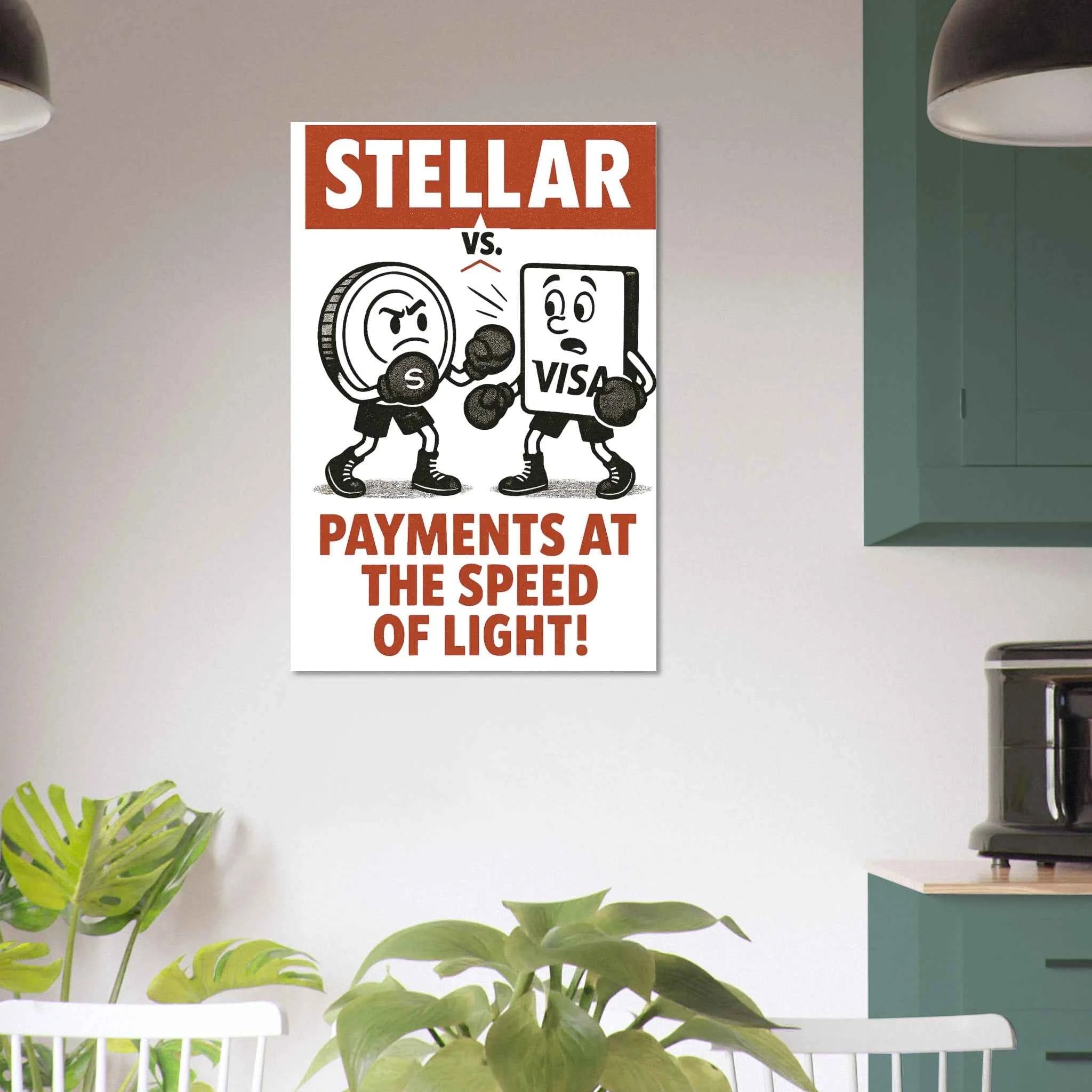 Stellar XLM Crypto Fine Art Poster
