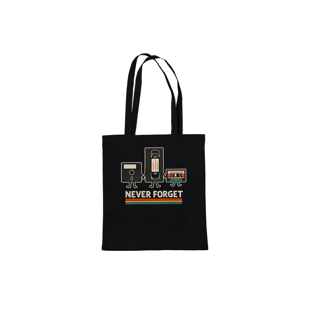 Retro Tech Squad Never Forget Tote Bag