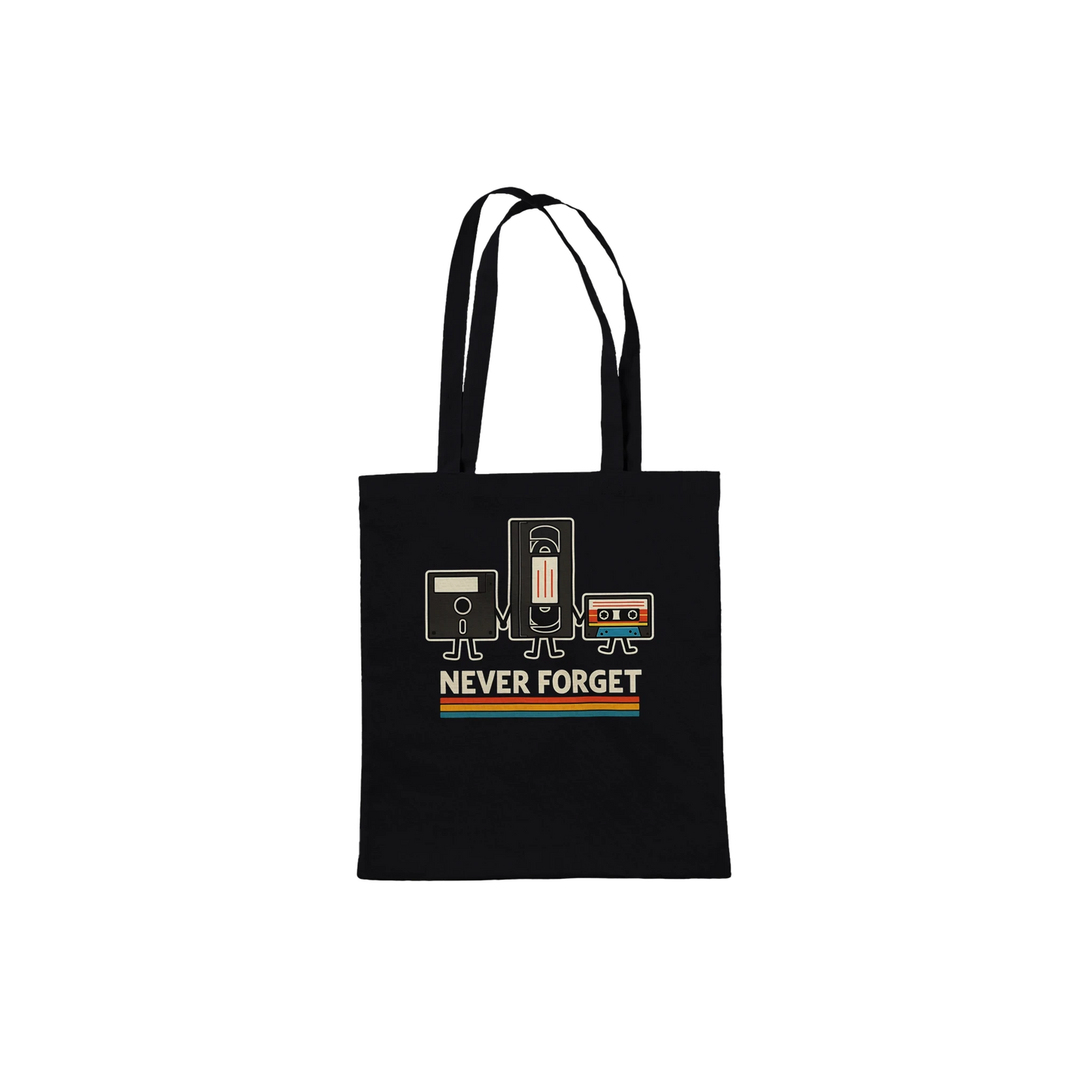 Retro Tech Squad Never Forget Tote Bag