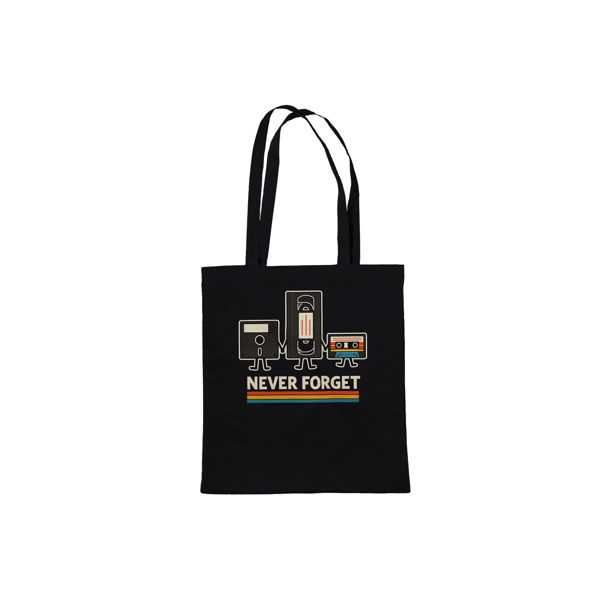 Retro Tech Squad Never Forget Tote Bag