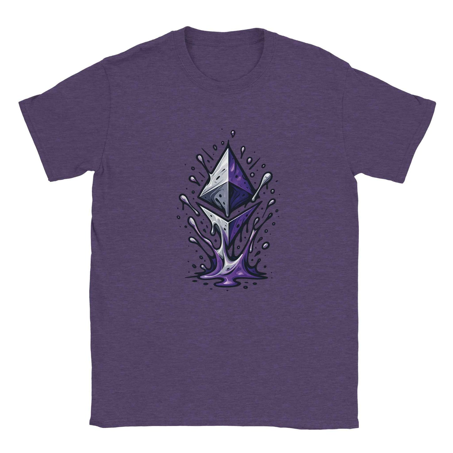 Ethereum T-Shirt – Vibrant Crypto Splash Design