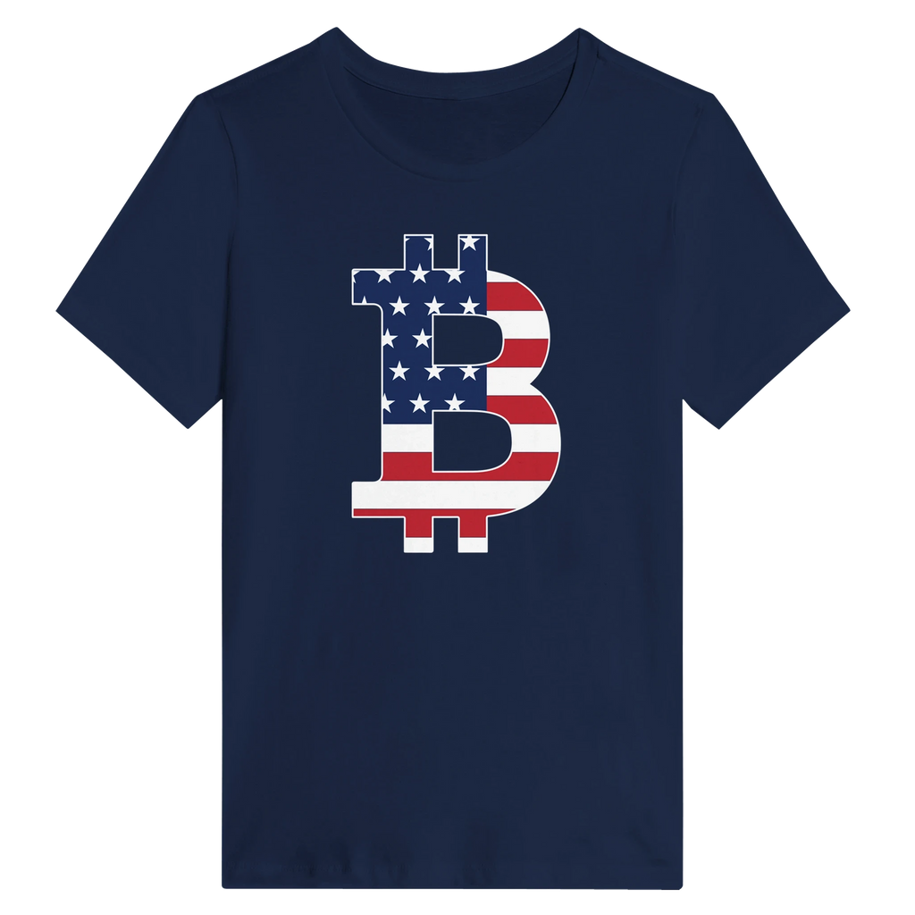 American Flag Bitcoin Women's Shirt