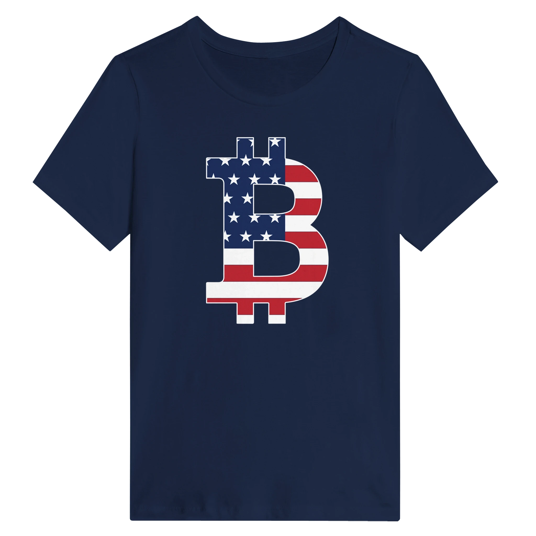 American Flag Bitcoin Women's Shirt