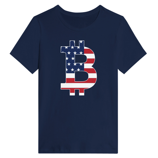 American Flag Bitcoin Women's Shirt