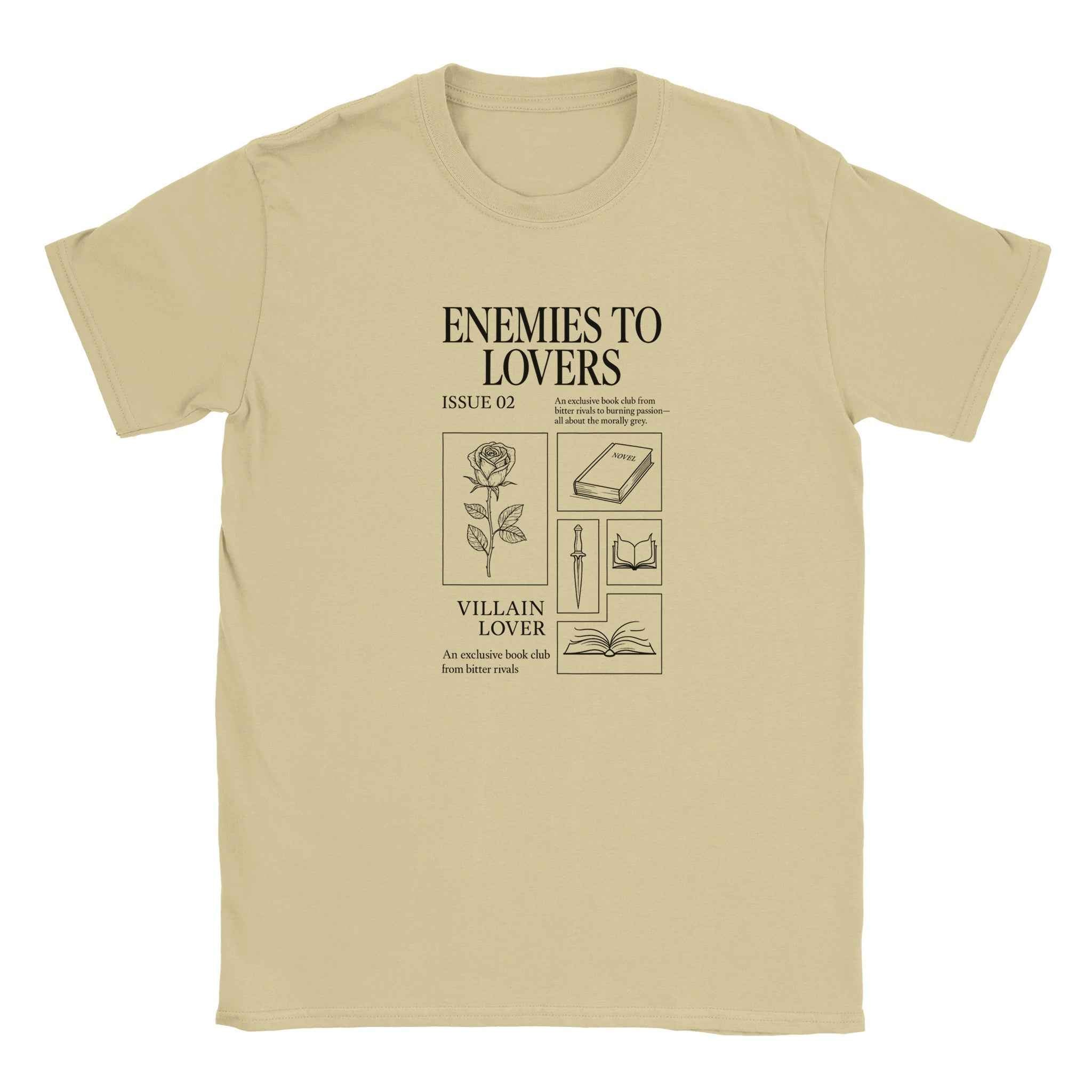 Enemies to Lovers T-Shirt – Bookish Romance Aesthetic Tee for Villain Lovers
