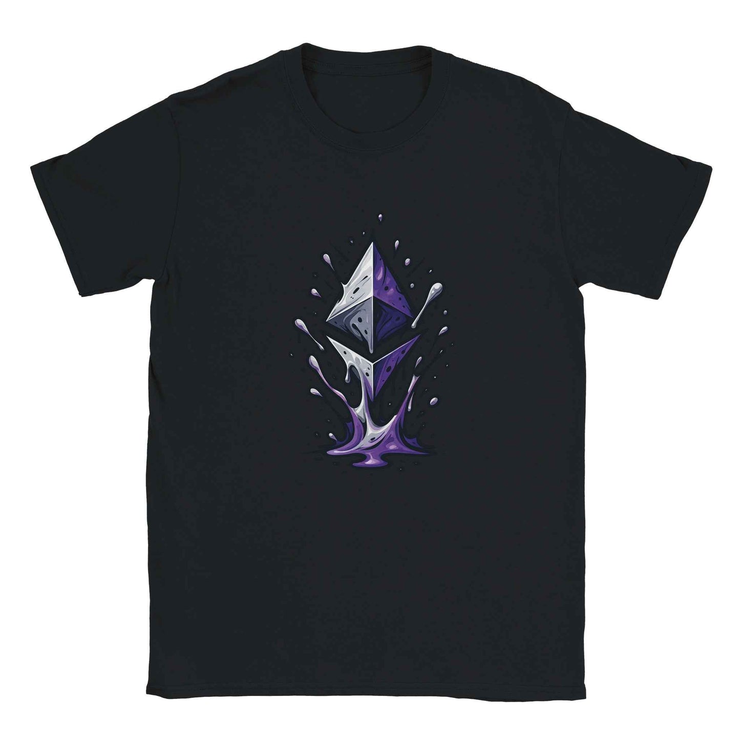 Ethereum T-Shirt – Vibrant Crypto Splash Design