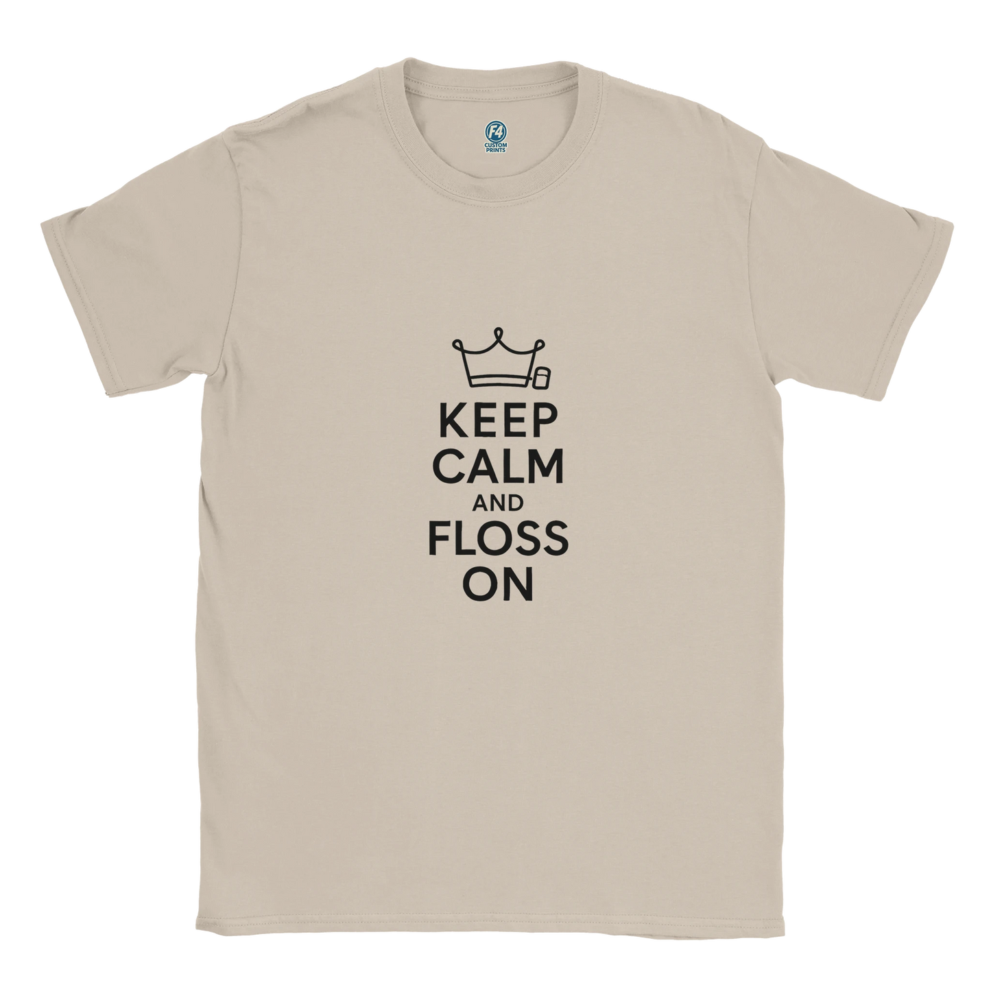 Keep Calm and Floss On T-Shirt – Funny Dental Unisex Tee - F4 Custom Prints