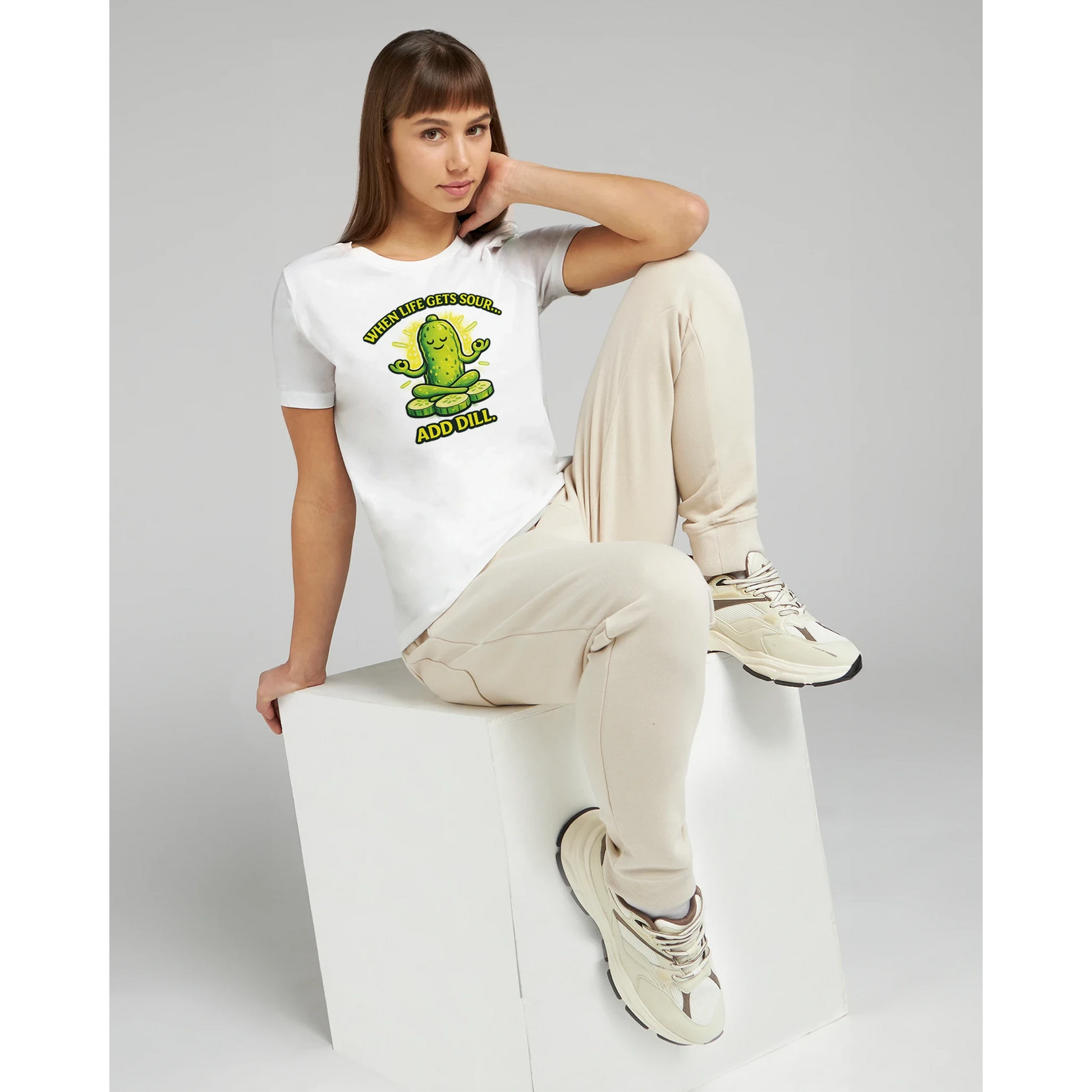 Women’s When Life Gets Sour Add Dill Pickle T-Shirt