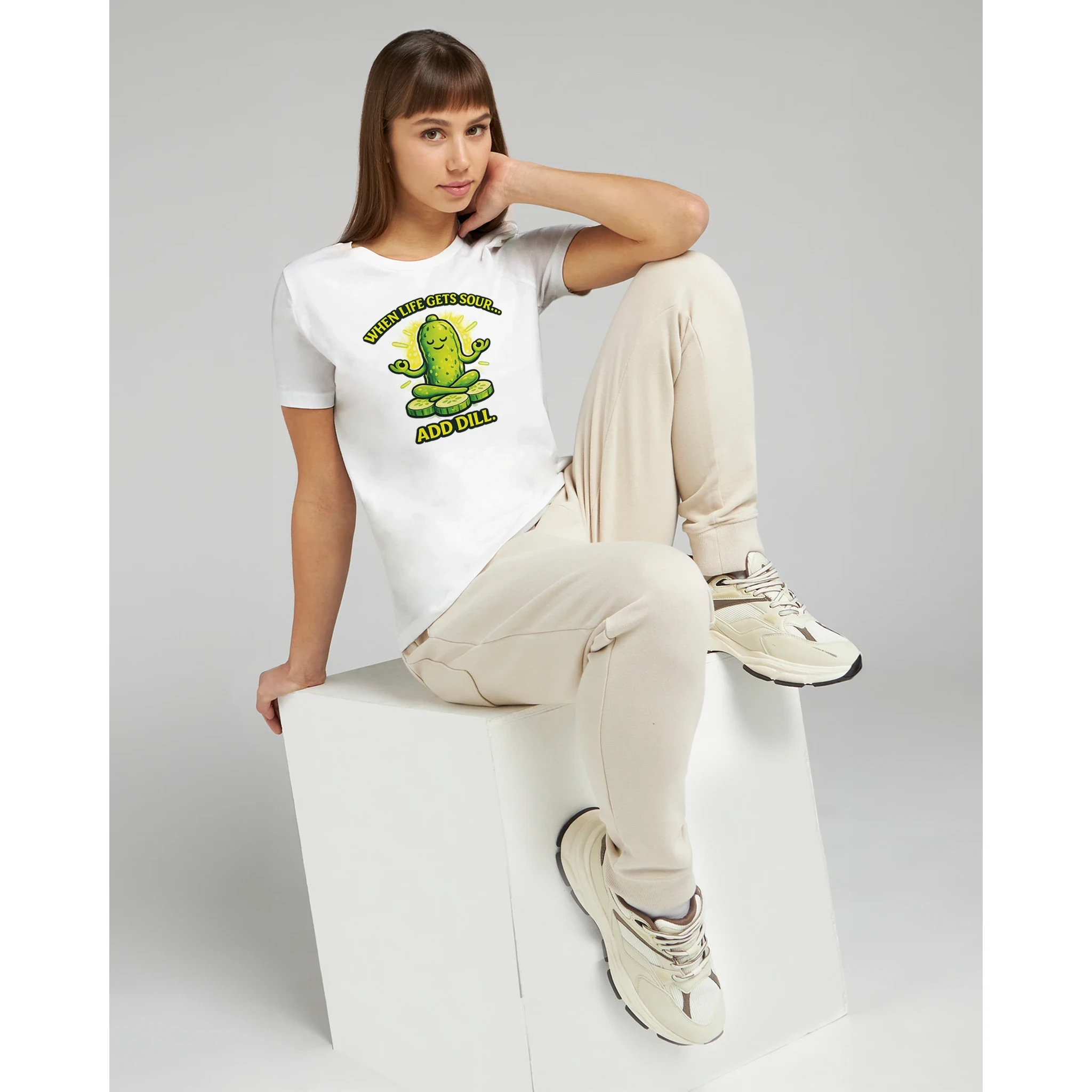 Women’s When Life Gets Sour Add Dill Pickle T-Shirt