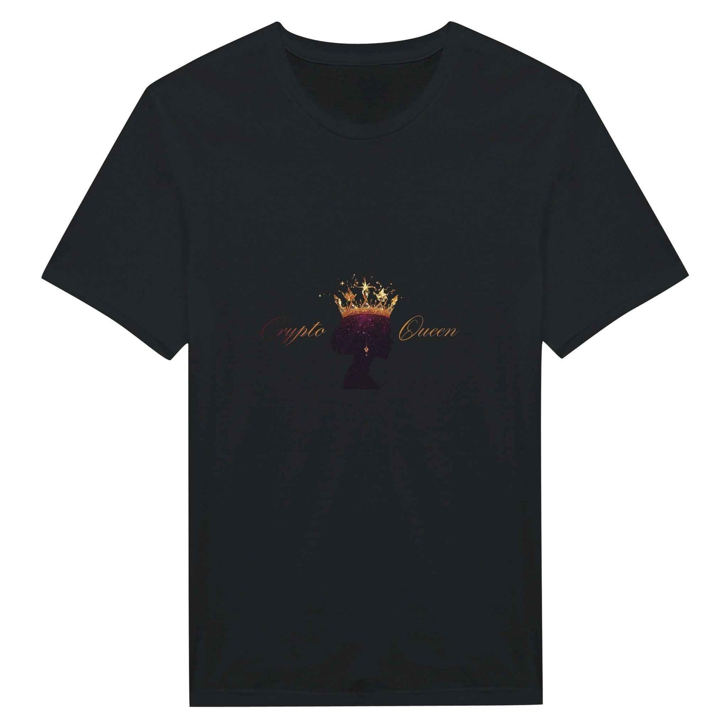 Crypto Queen T-Shirt – Majestic Galaxy Crown Graphic Tee for Her